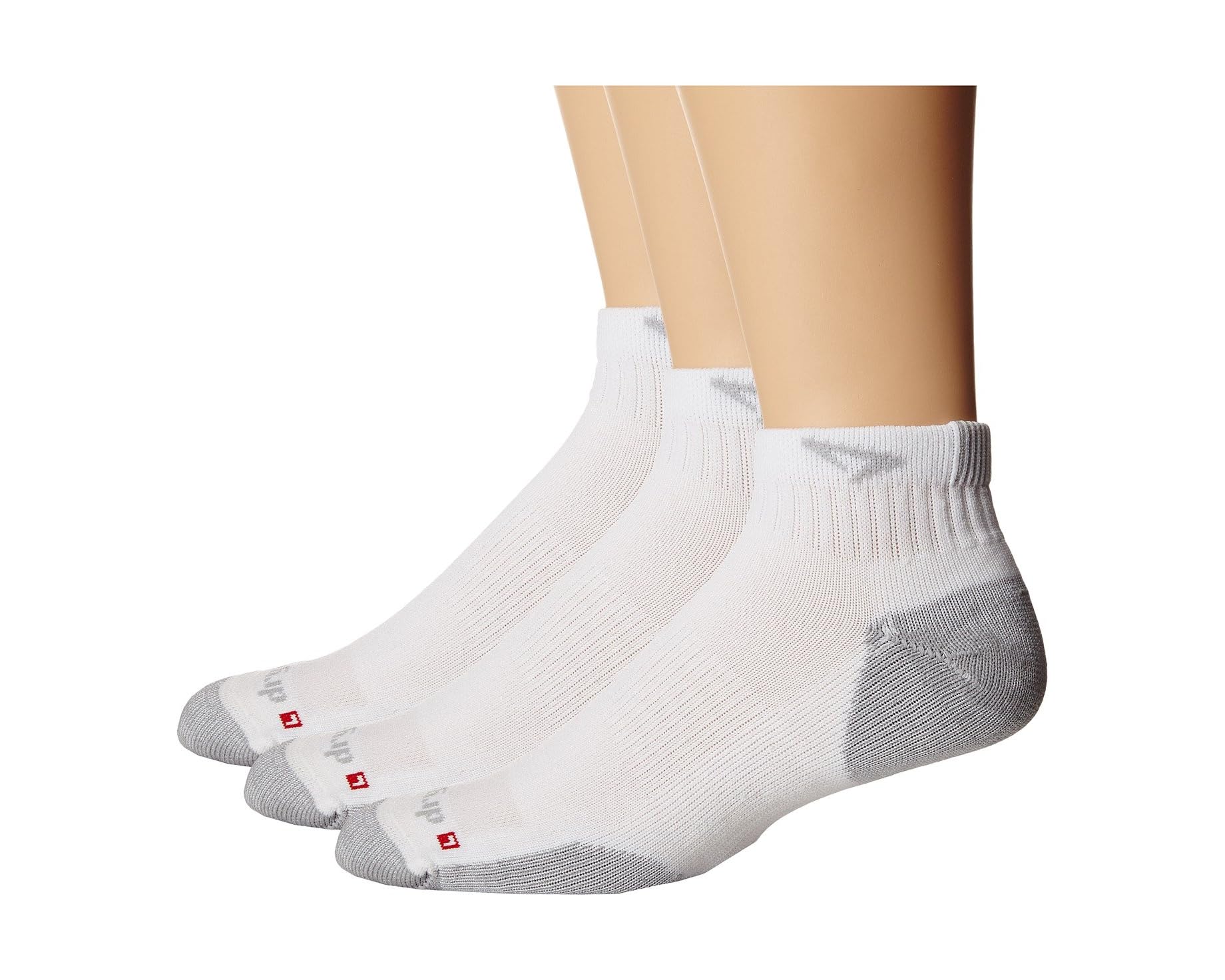 (取寄) ドライマックス ユニセックス ランニング クォーター-クルー 3-ペア パック Drymax unisex Running Quarter-Crew 3-Pair Pack White/Grey｜ジェットラグ店