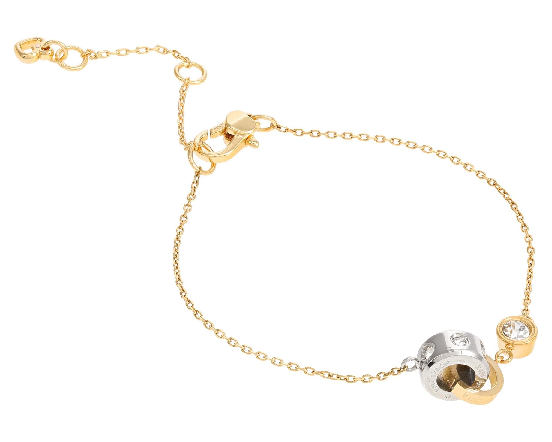 (取寄) ケイトスペード セット イン ストーン ブレスレット Kate Spade New York Set In Stone Bracelet Clear/Two Tone｜ジェットラグ店