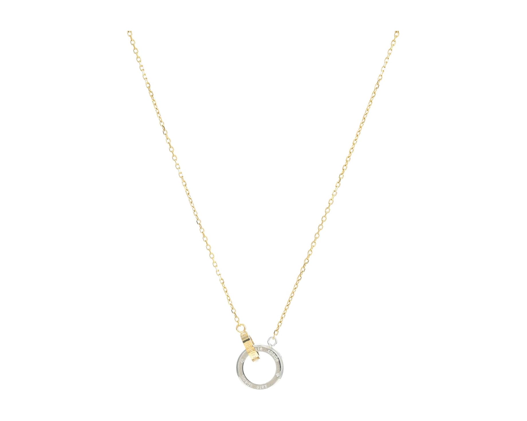 (取寄) ケイトスペード セット イン ストーン ペンダント Kate Spade New York Set In Stone Pendant Clear/Two Tone｜ジェットラグ店