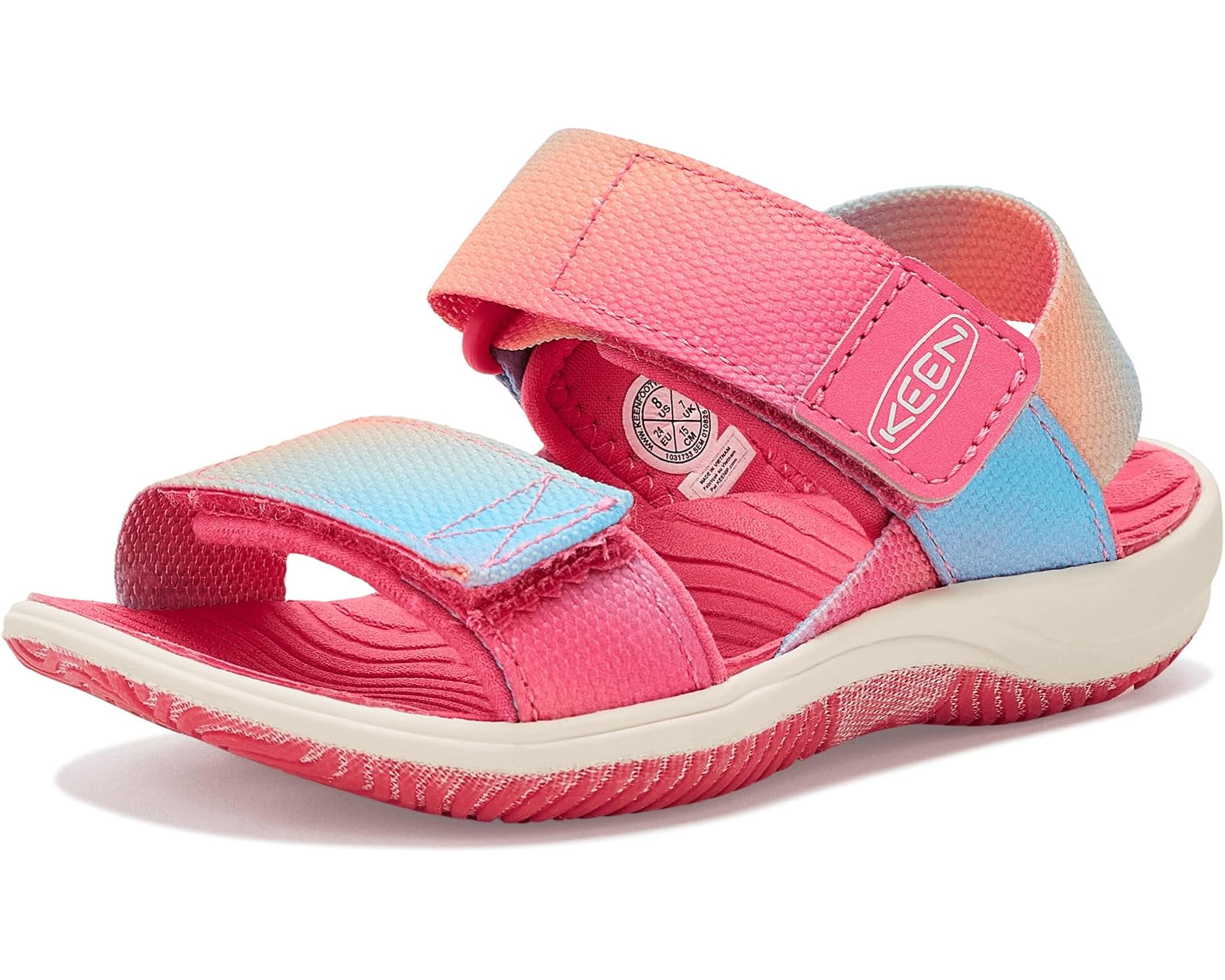 (取寄) キーン キッズ エル バックストラップ (トドラー/リトル キッド) KEEN kids Elle Backstrap (Toddler/Little Kid) Ombre Pink Lemonade｜ジェットラグ店 14,702円