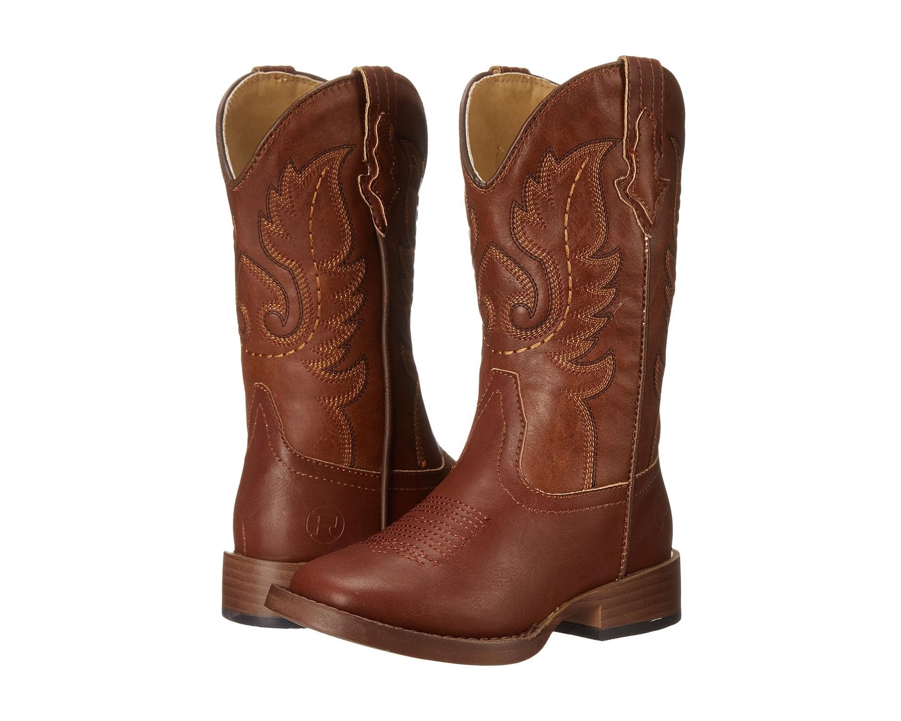 (取寄) ローパー キッズ テクソン フォー レザー (トドラー/リトル キッド) Roper kids Texson Faux Leather (Toddler/Little Kid) Brown|ジェットラグ店