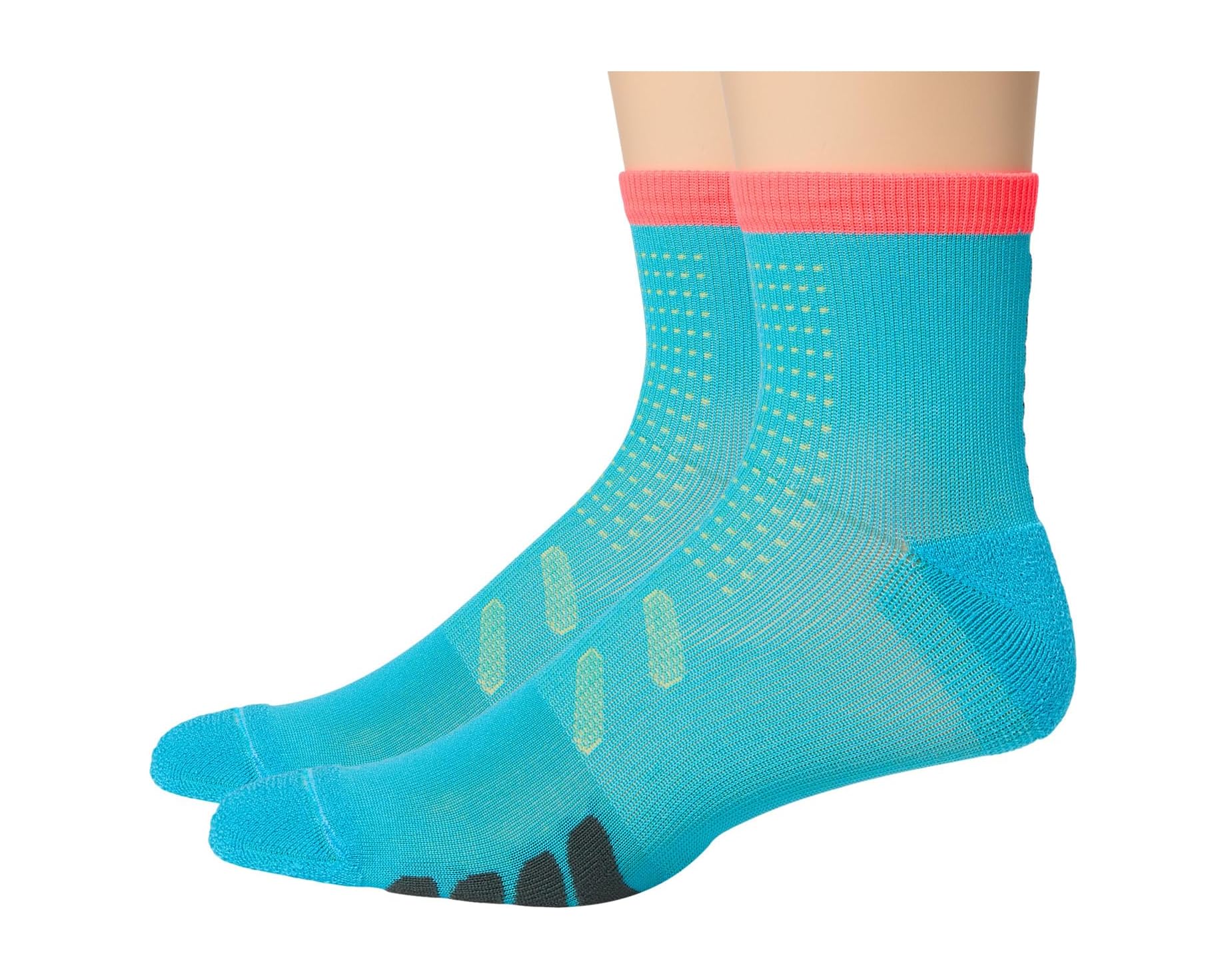 (取寄) ユーロソックス ユニセックス バイク クオーター コンプレッション 2-パック Eurosock unisex Bike Quarter Compression 2-Pack Teal｜ジェットラグ店