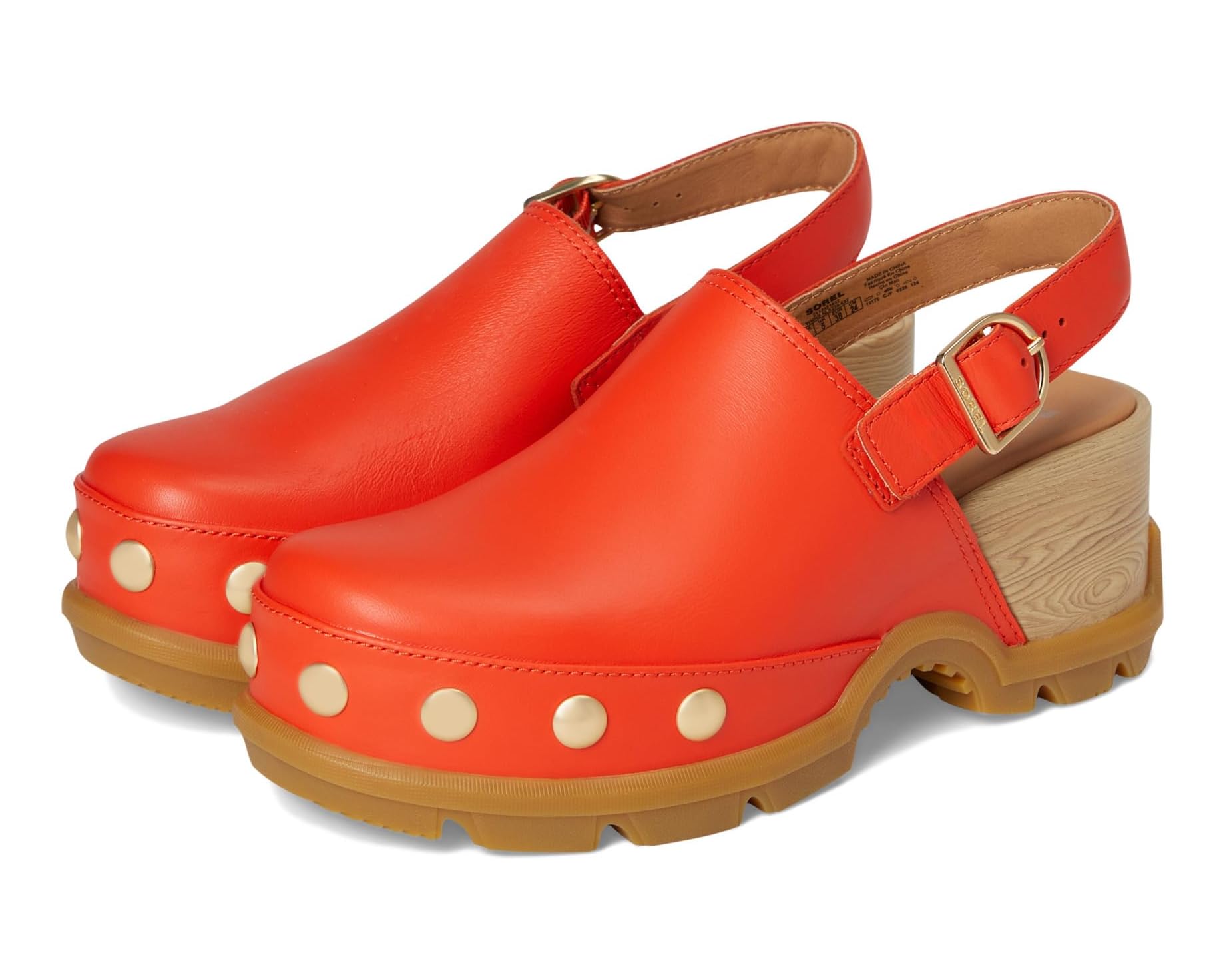 (取寄) ソレル レディース SOREL women Roam'N Clog Rvt Crimson Fire/Gum 16｜ジェットラグ店