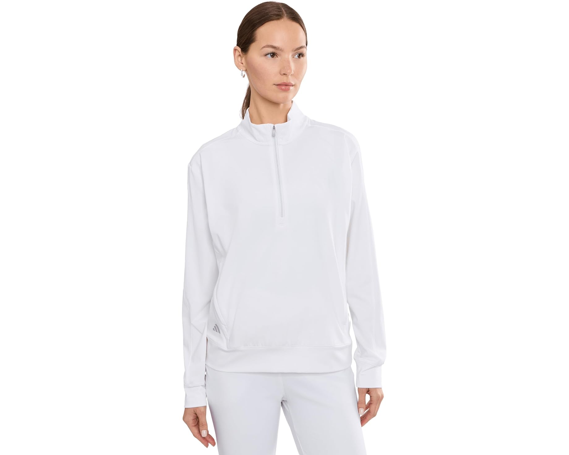 (取寄) アディダス ゴルフ レディース アルティメット365 クオーター ジップ ゴルフ プルオーバー adidas Golf women Ultimate365 Quarter Zip Golf Pullover White｜ジェットラグ店