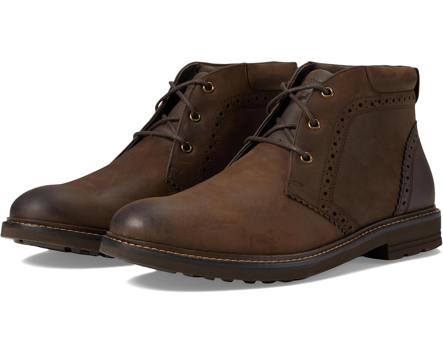 (取寄) ナン ブッシュ メンズ オザーク 2.0 プレーン トゥ チャッカ レザー ブーツ Nunn Bush men Ozark 2.0 Plain Toe Chukka Leather Boots Brown｜ジェットラグ店