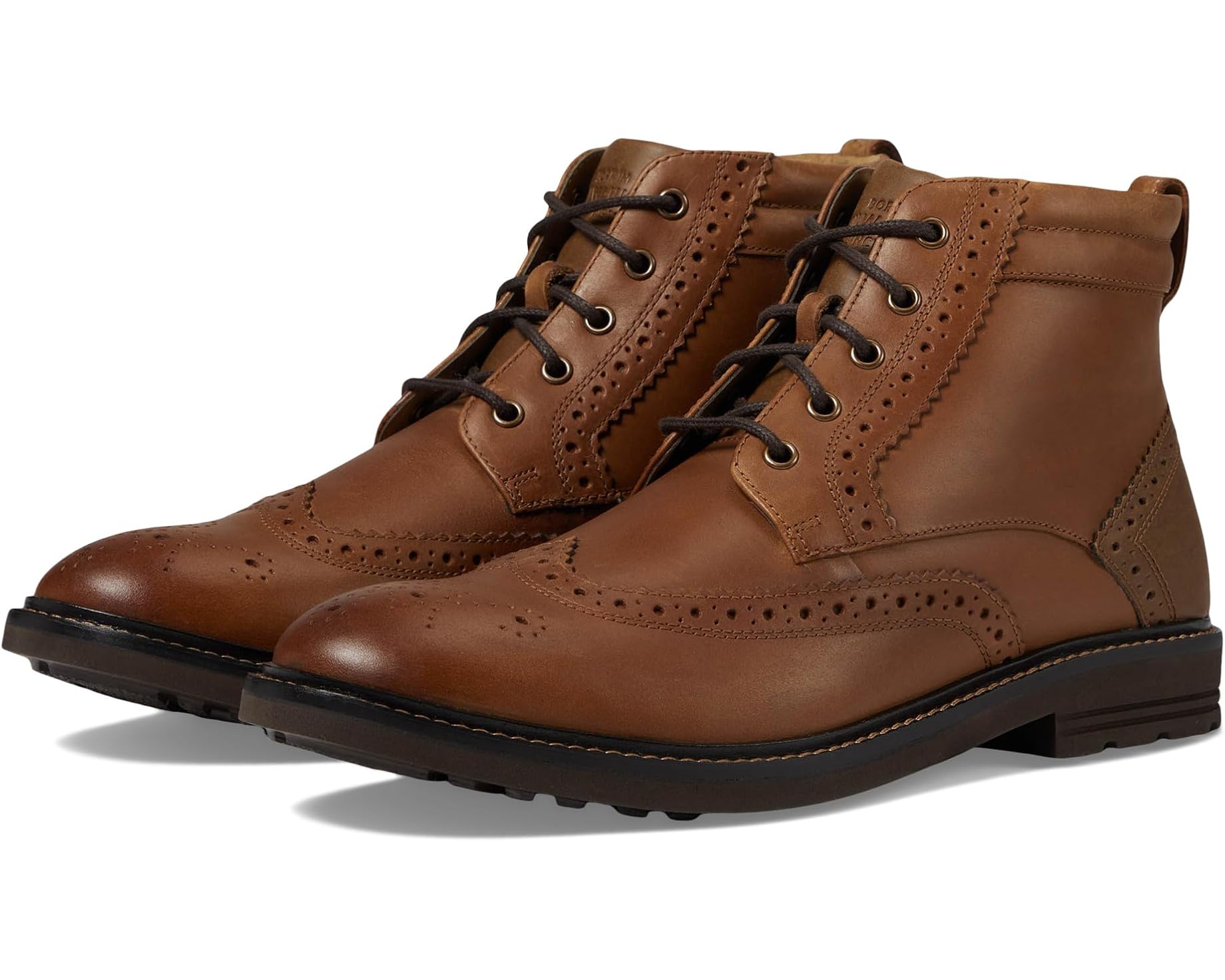 (取寄) ナン ブッシュ メンズ オデル 2.0 ウィングチップ ドレス カジュアル チャッカ レザー ブーツ Nunn Bush men Odell 2.0 Wingtip Dress Casual Chukka Leather Boots Tan｜ジェットラグ店