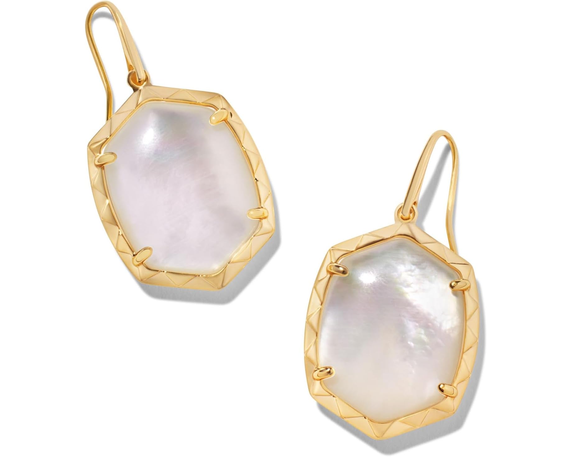 (取寄) ケンドラスコット ダフネ ドロップ イヤリングス Kendra Scott Daphne Drop Earrings Gold Ivory Mother Of Pearl|ジェットラグ店
