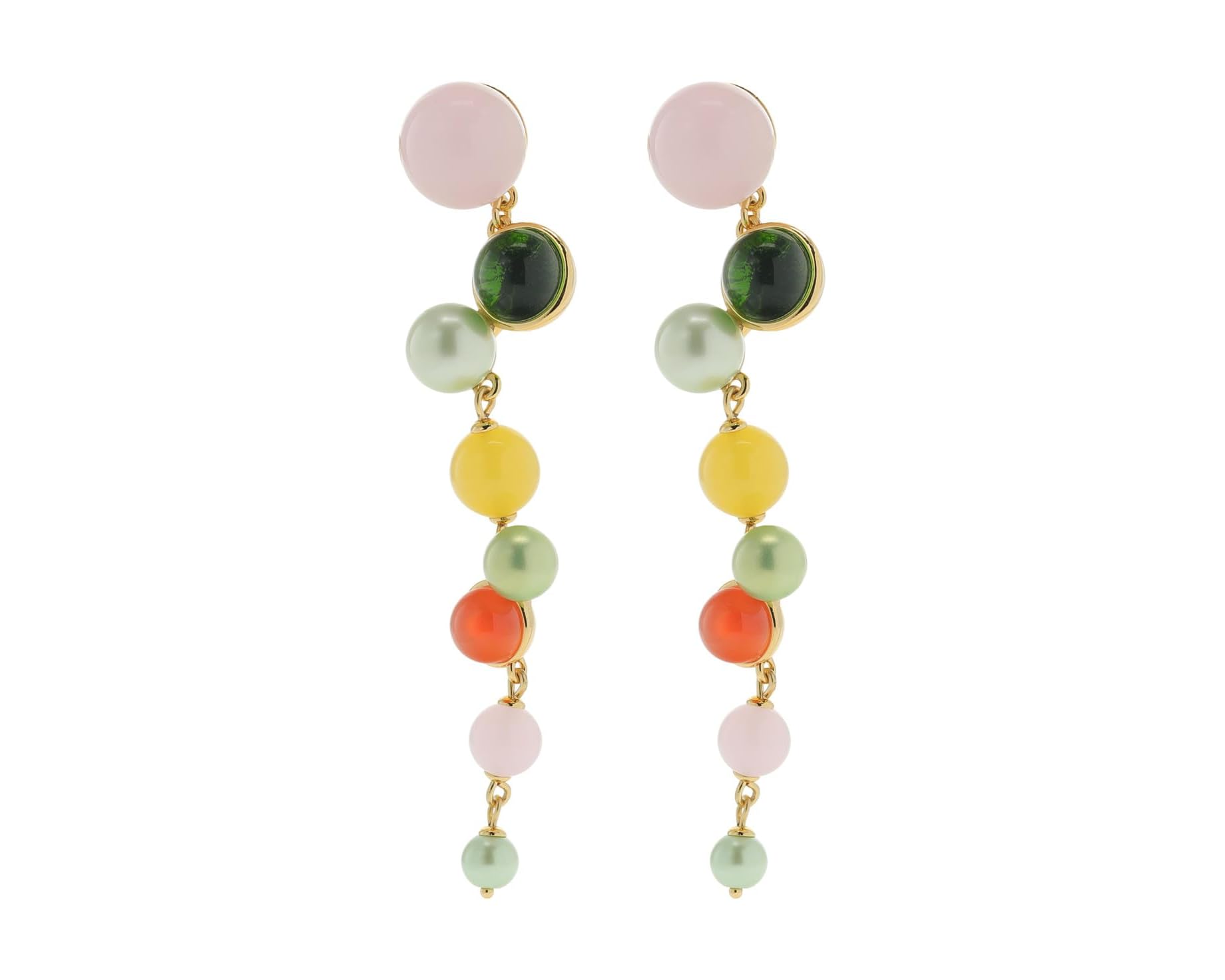 (取寄) ケイトスペード ブライト スポッツ リニア イヤリングス Kate Spade New York Bright Spots Linear Earrings Multi｜ジェットラグ店