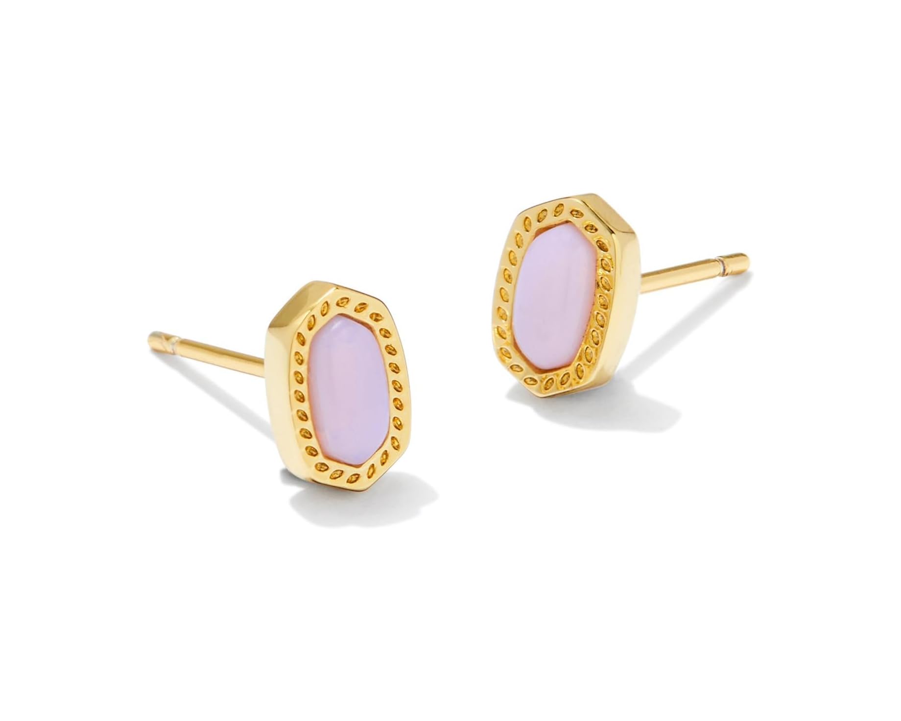 (取寄) ケンドラスコット ミニ エリー スタッズ イヤリングス Kendra Scott Mini Ellie Stud Earrings Gold Pink Opalite Crystal｜ジェットラグ店