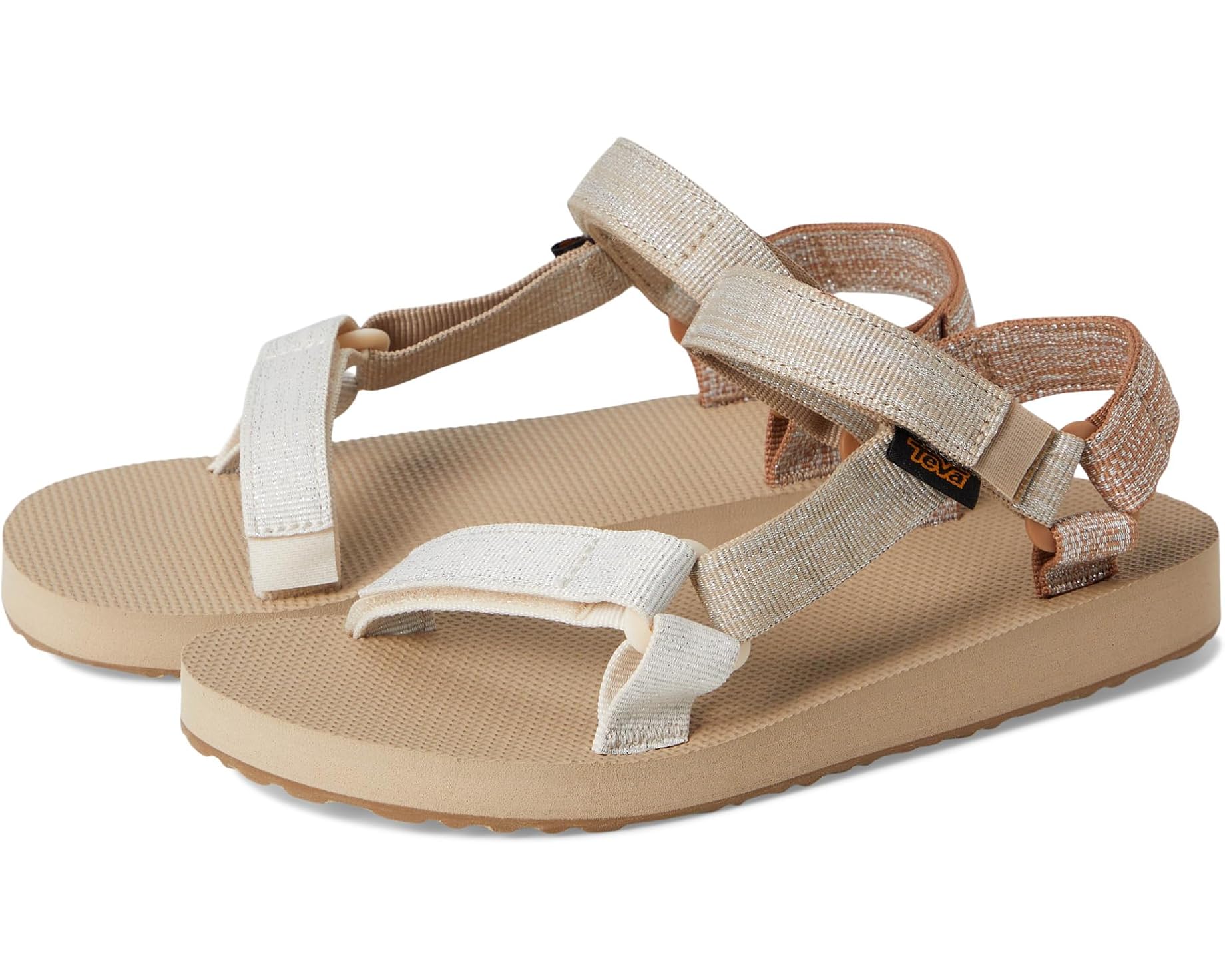 (取寄) テバ キッズ オリジナル ユニバーサル メタリック (トドラー/リトル キッド/ビッグ キッド) Teva kids Original Universal Metallic (Toddler/Little Kid/Big Kid) Neutral Multi｜ジェットラグ店