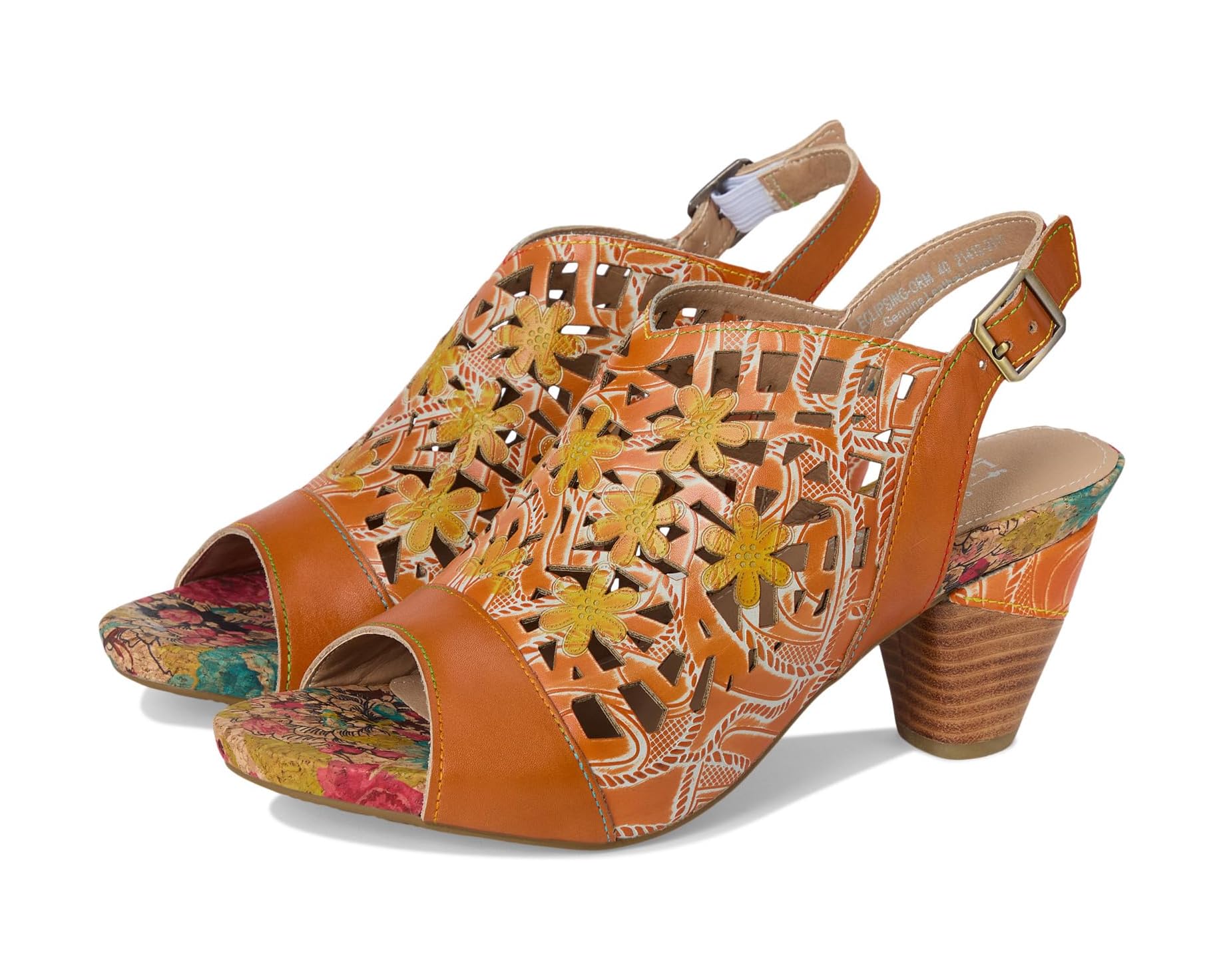 (取寄) ラルティストバイスプリングステップ レディース L'Artiste by Spring Step women Eclipsing Orange Multi|ジェットラグ店