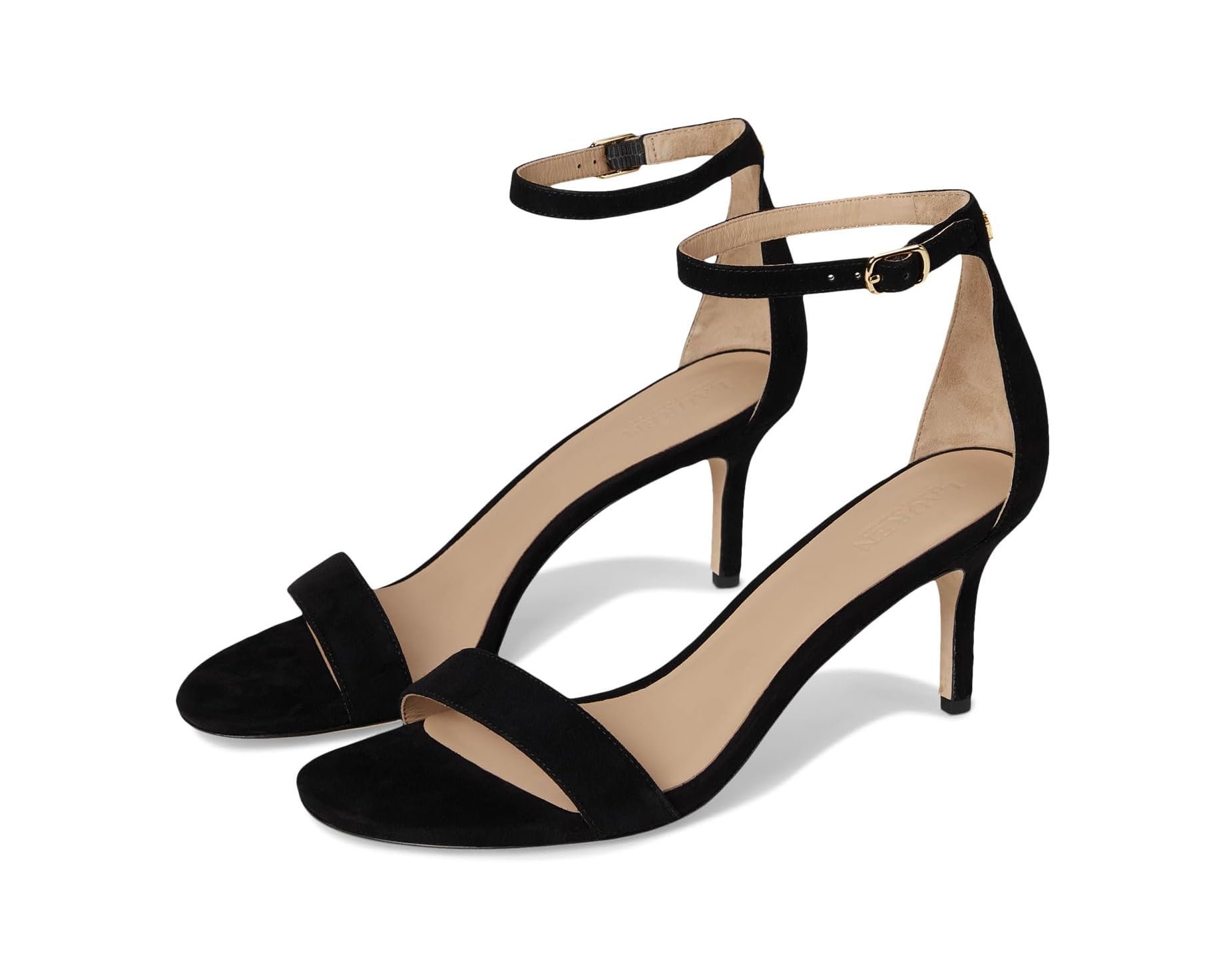 (取寄) ローレン ラルフローレン レディース アリー スエード サンダル Lauren Ralph Lauren women Allie Mid-Heel Suede Sandals Black｜ジェットラグ店 32,520円