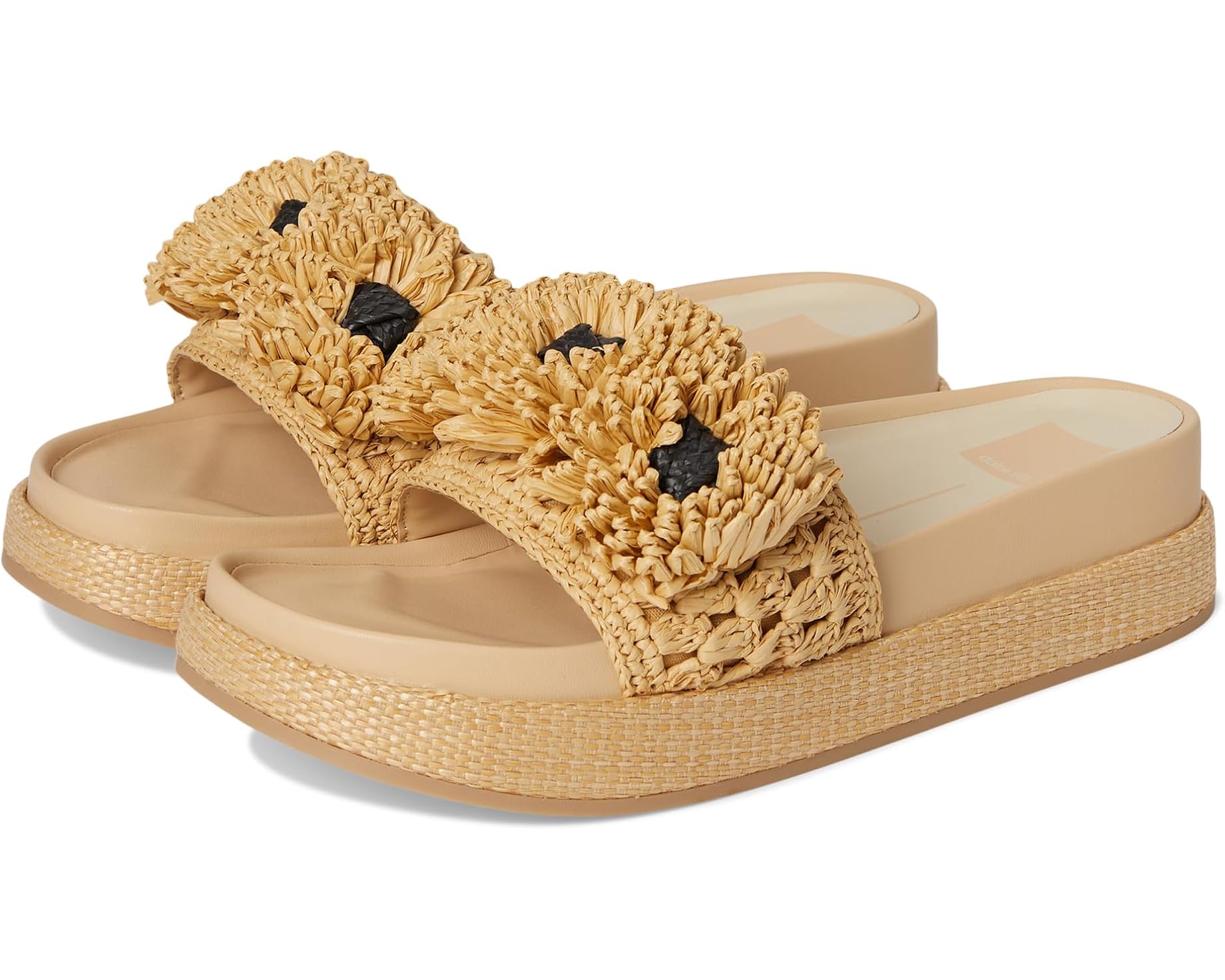 (取寄) ドルチェヴィータ レディース フラワー Dolce Vita women Sidona Flower Light Natural Raffia｜ジェットラグ店