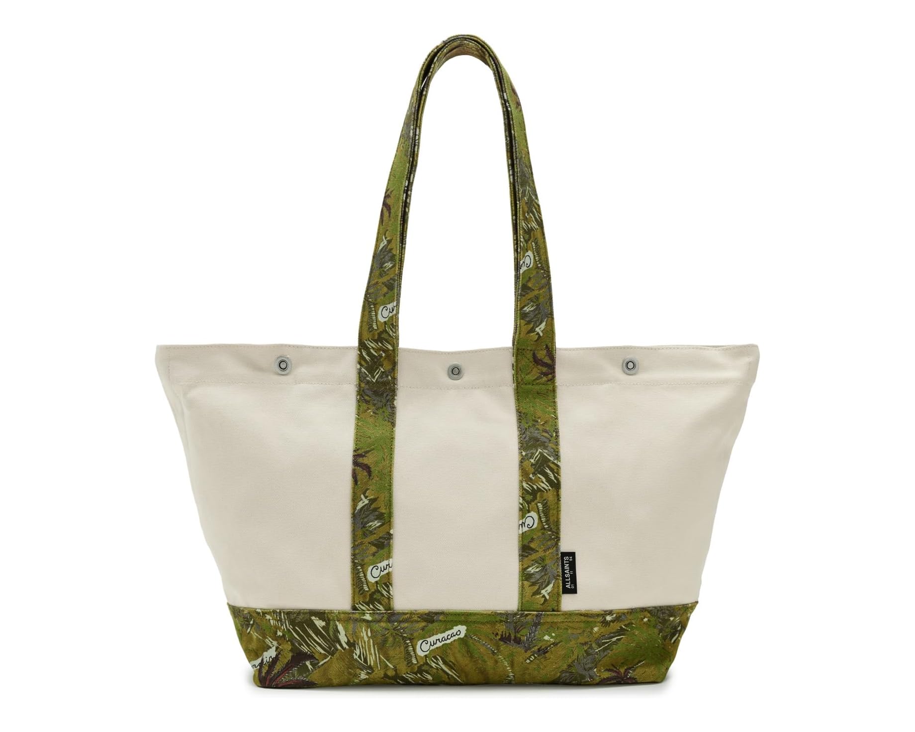 (取寄) オールセインツ ジェット ビーチ トート AllSaints Jett Beach Tote Ecru|ジェットラグ店