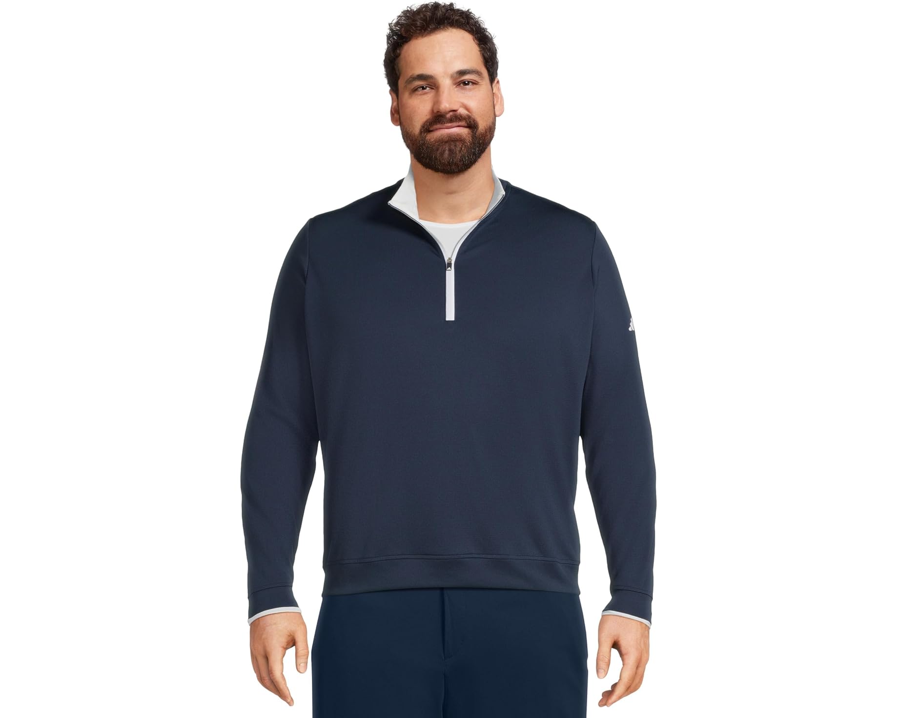 (取寄) アディダス ゴルフ メンズ コア ライトウェイト 1/2 ジップ プルオーバー adidas Golf men Core Lightweight 1/2 Zip Pullover Conavy｜ジェットラグ店