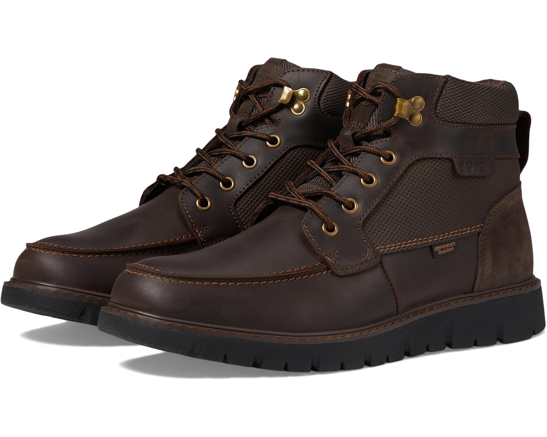 (取寄) ナン ブッシュ メンズ モック トゥ ブーツ ライトウェイト コンフォタブル チャッカ Nunn Bush men Karnak Moc Toe Boots Lightweight Comfortable Chukka Brown｜ジェットラグ店