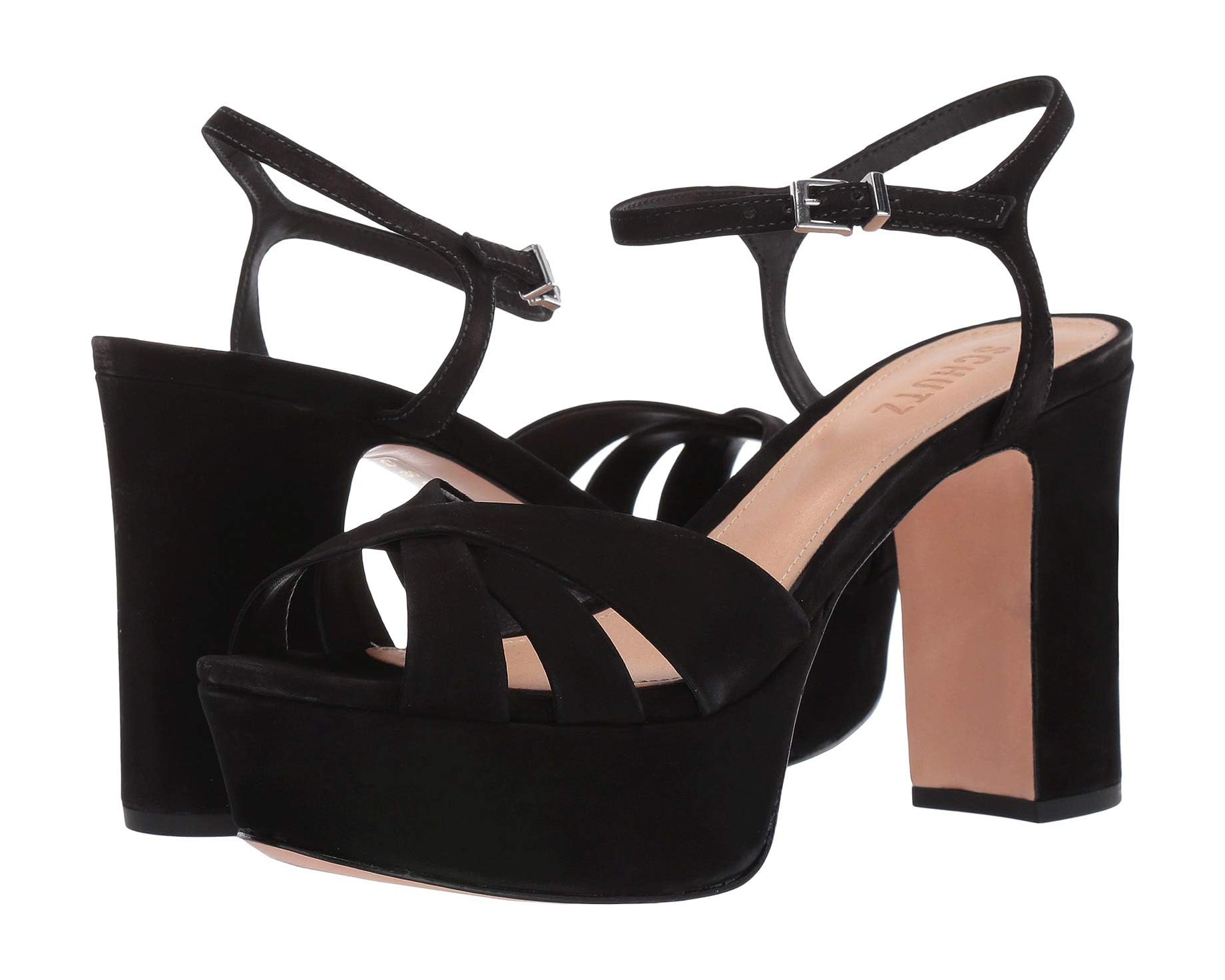 (取寄) シュッツ レディース キーファ Schutz women Keefa Black Nubuck|ジェットラグ店