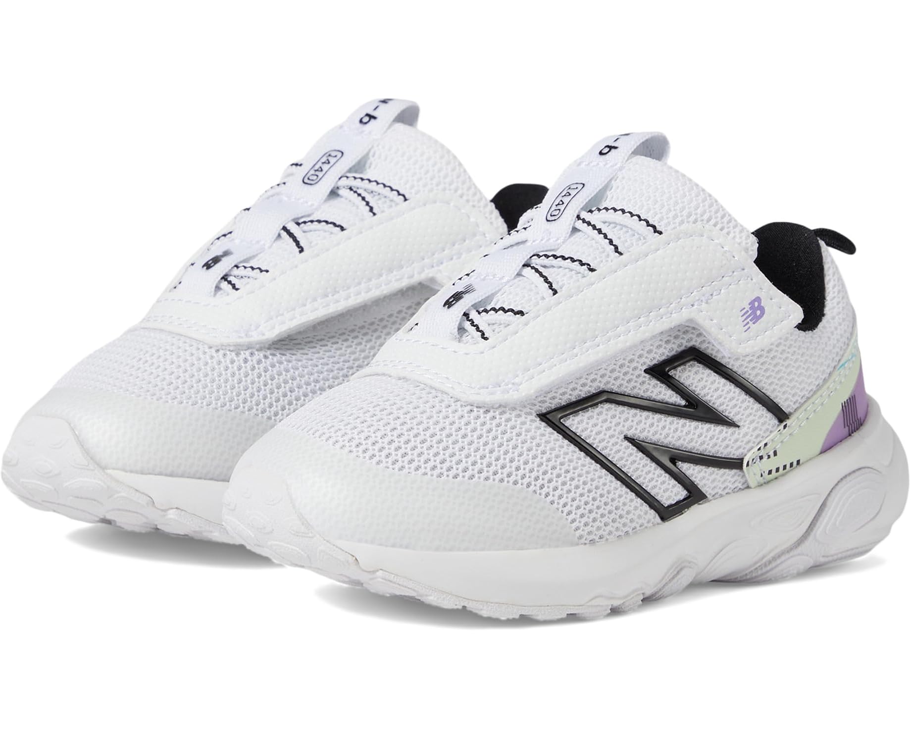 (取寄) ニューバランス キッズ ニュー-B 1440 (インファント/トドラー) New Balance kids New-B 1440 (Infant/Toddler) White/Black｜ジェットラグ店