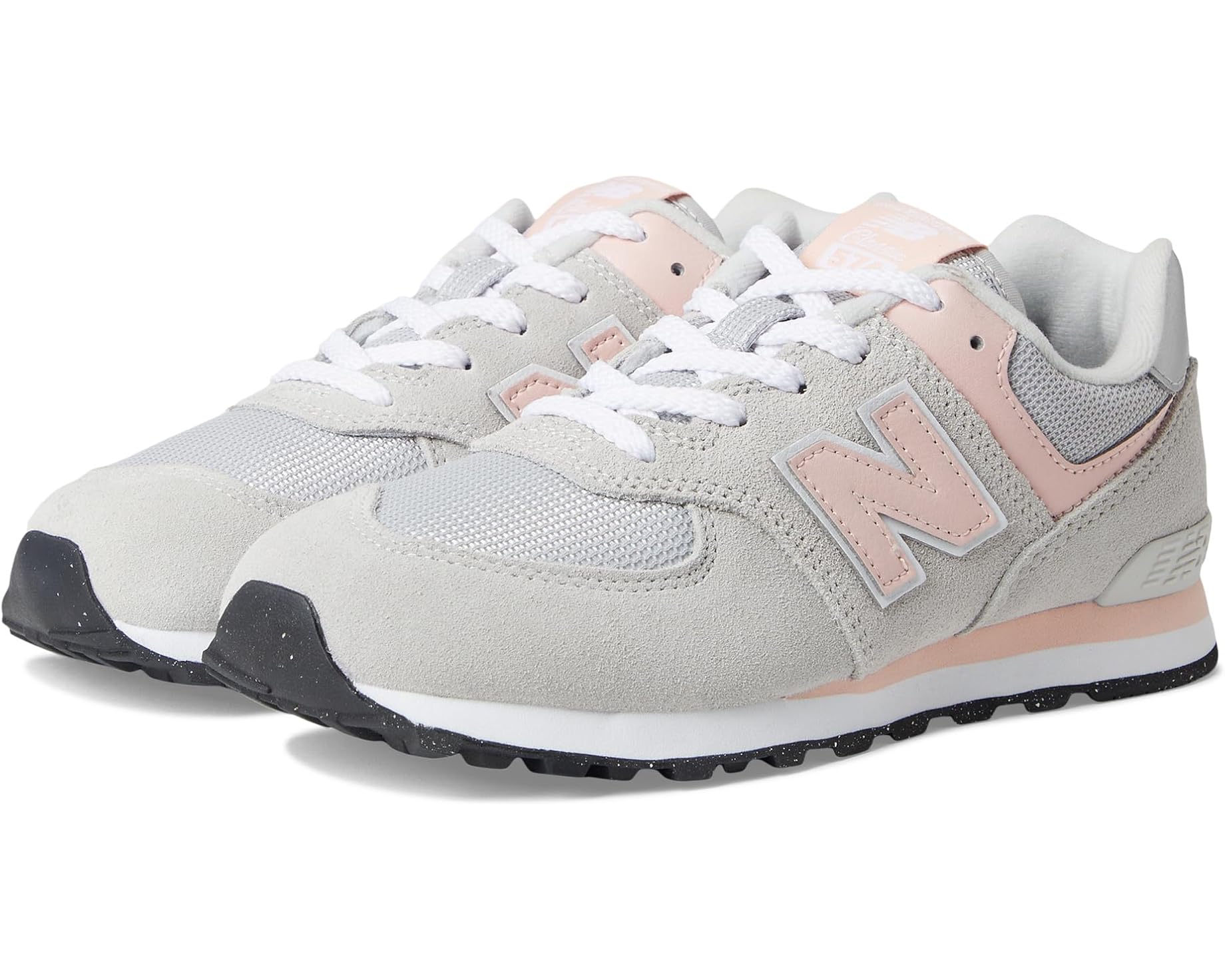 (取寄) ニューバランス キッズ 574 コア (ビッグ キッド) New Balance kids 574 Core (Big Kid) Rain Cloud/Pink Haze｜ジェットラグ店