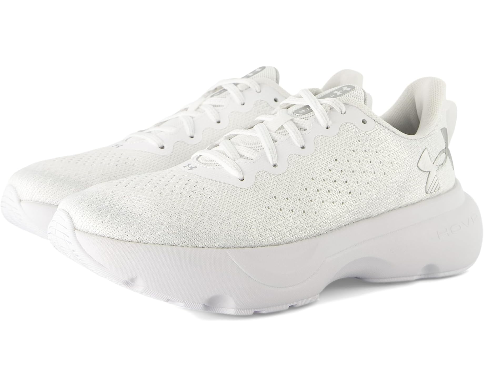 (取寄) アンダーアーマー レディース インフィニット Under Armour women Infinite White/White/Metallic Silver｜ジェットラグ店