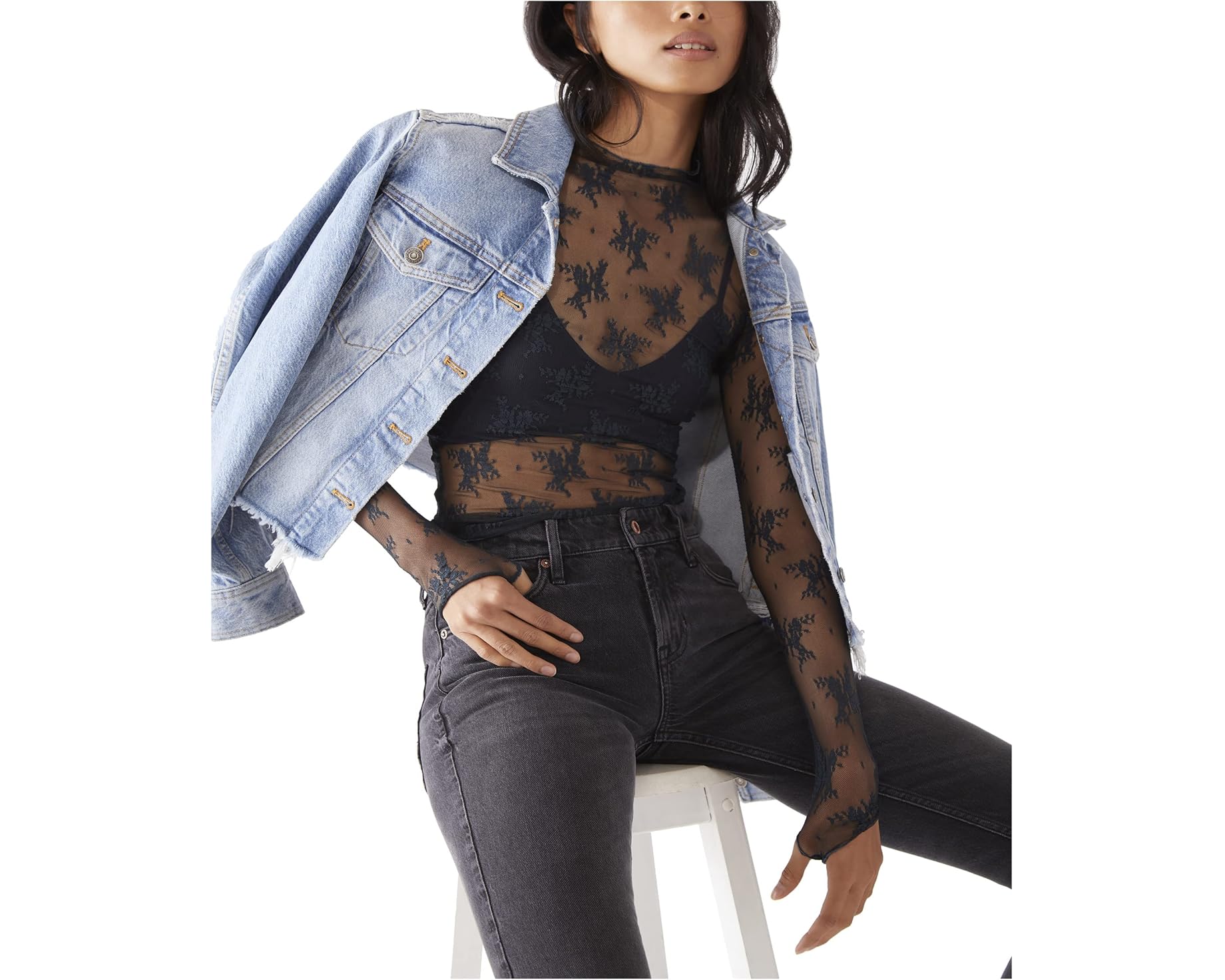 (取寄) フリーピープル レディース レディ ラックス レイヤリング トップ Free People women Lady Lux Layering Top Black|ジェットラグ店