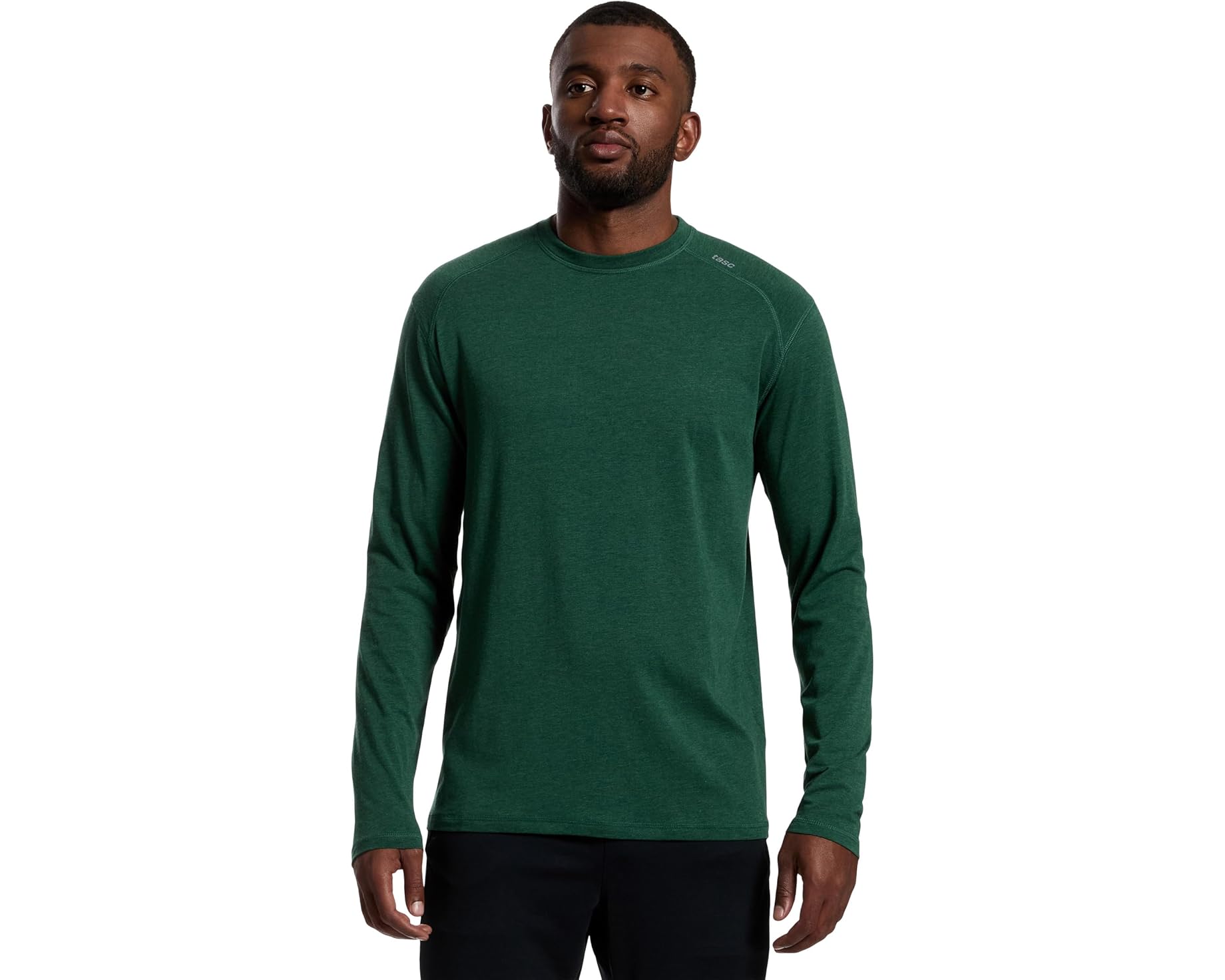 (取寄) TASC パフォーマンス メンズ カロルトン ロング スリーブ フィットネス T-シャツ tasc Performance men Carrollton Long Sleeve Fitness T-Shirt Spruce Heather|ジェットラグ店