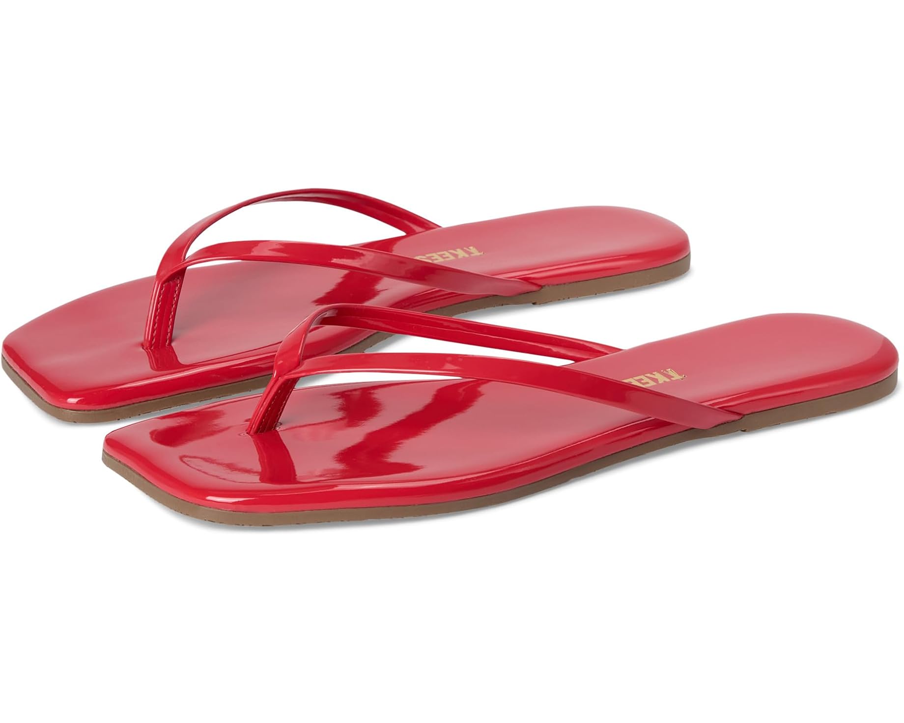 (取寄) ティキーズ レディース スクエア トゥ リリー TKEES women Square Toe Lily Red Gloss|ジェットラグ店