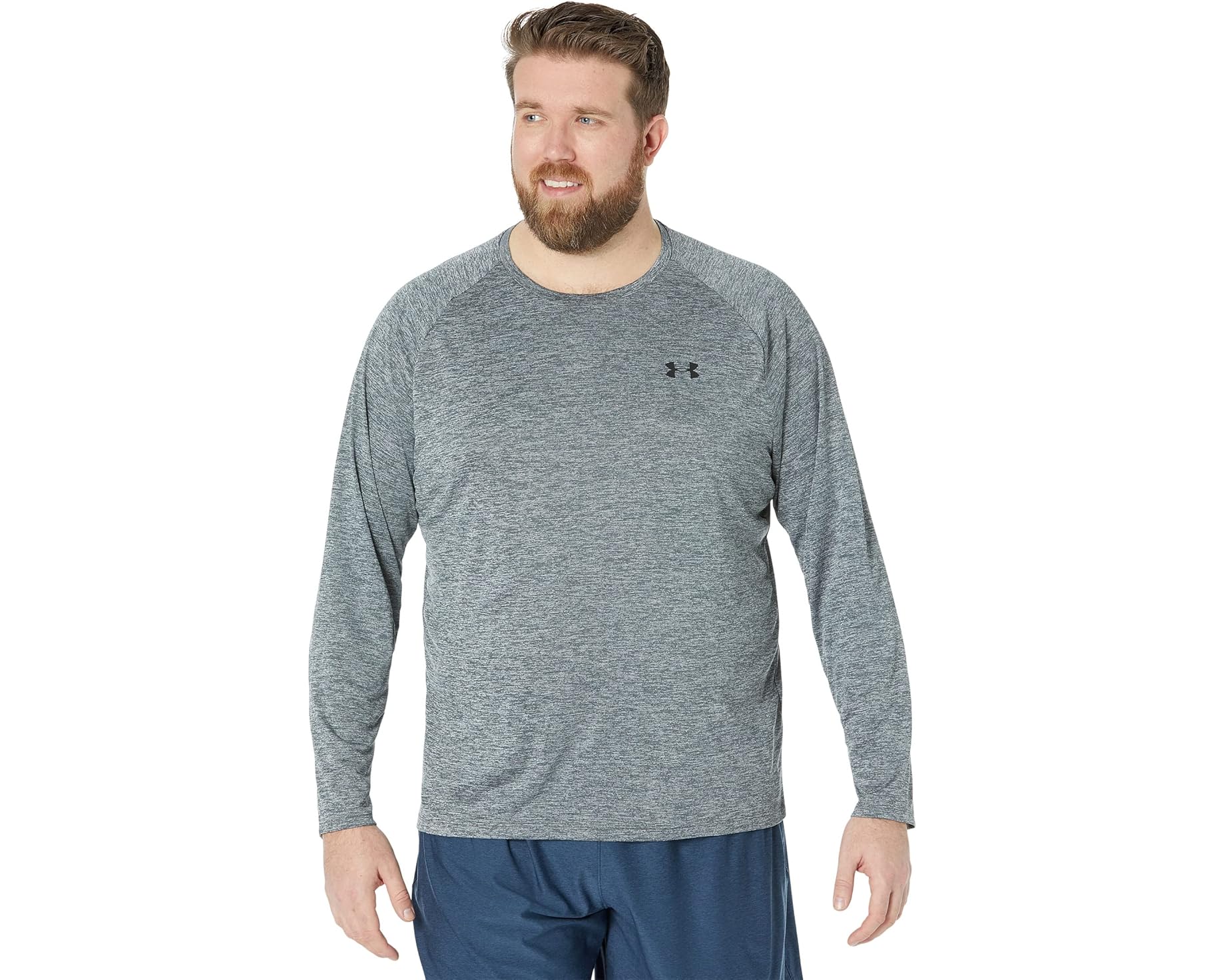 (取寄) アンダーアーマー メンズ Ua テック 2.0 ロング スリーブ Under Armour men UA Tech 2.0 Long Sleeve Pitch Gray/Black｜ジェットラグ店