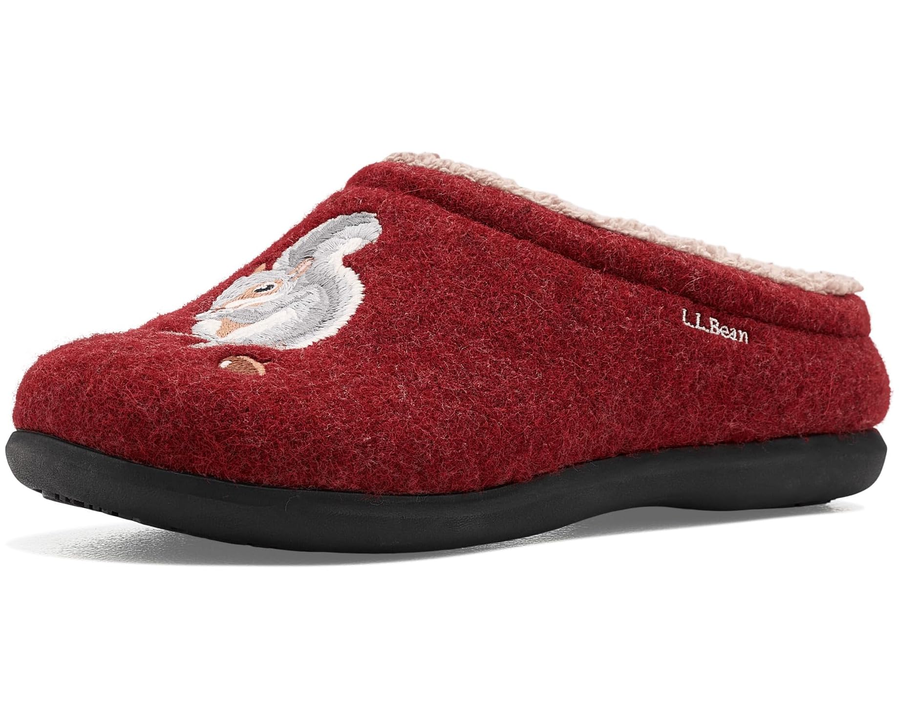 (取寄) エルエルビーン レディース デイブレイク スカフ モチーフ 2 L.L.Bean women Daybreak Scuff Motif 2 Deep Red/Squirrels｜ジェットラグ店