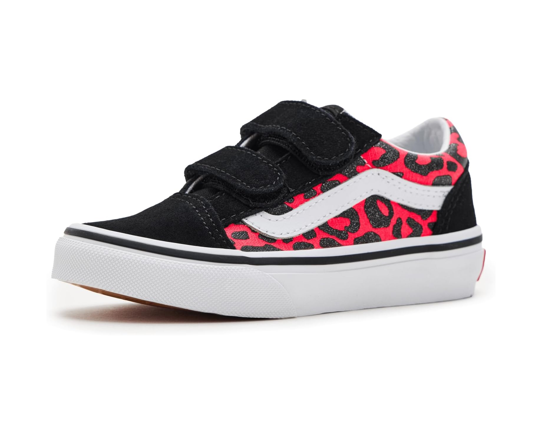(取寄) バンズ キッズ オールド スクール V (リトル キッド) Vans kids Old Skool V (Little Kid) Glitter Leopard Diva Pink｜ジェットラグ店 14,954円