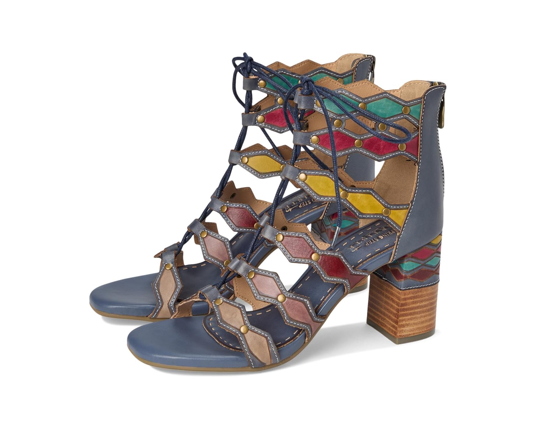 (取寄) レディース アールデコ L'Artiste by Spring Step women Artdeco Navy Multi｜ジェットラグ店