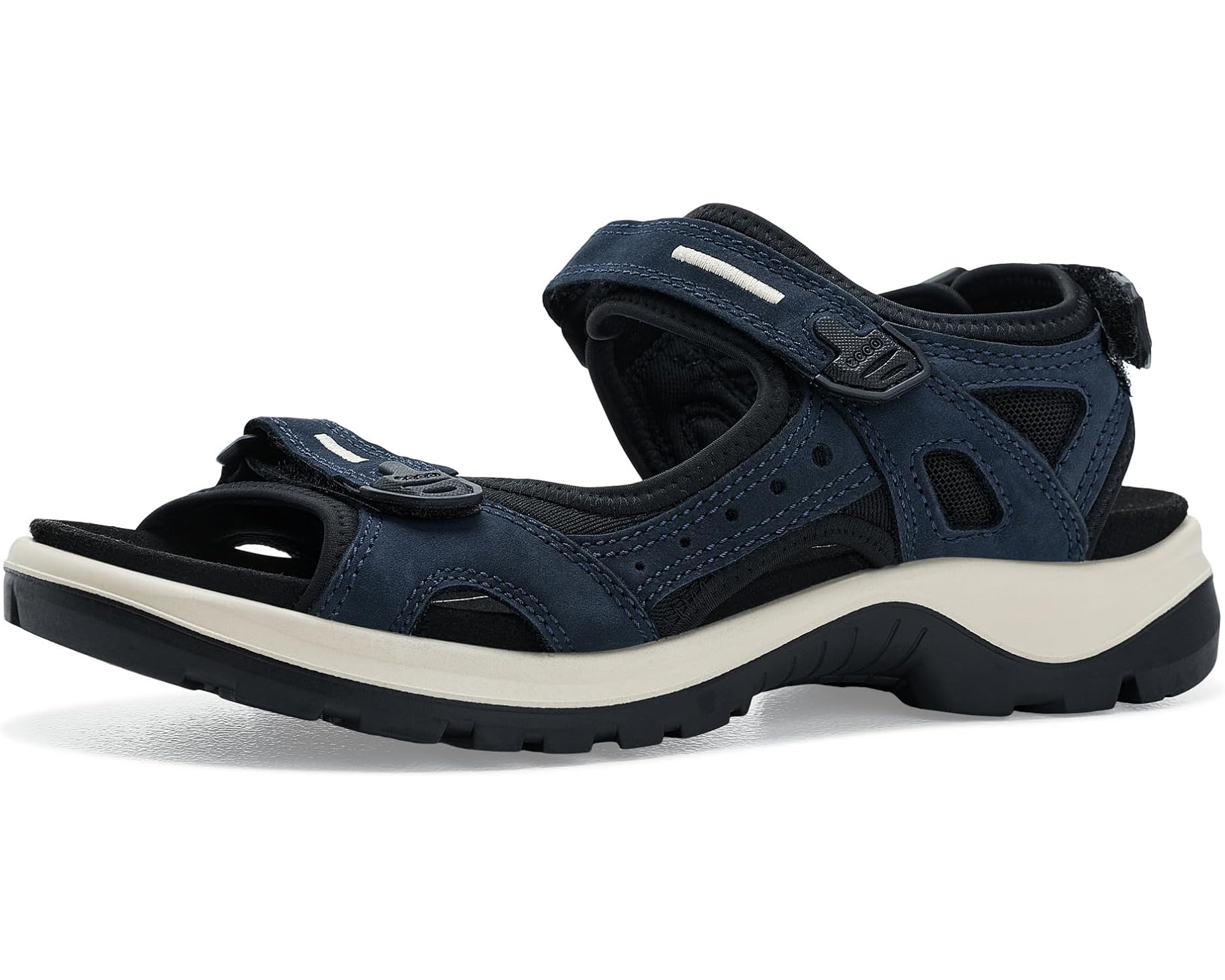 (取寄) エコー スポーツ レディース ユカタン サンダル ECCO Sport women Yucatan Sandal Marine Nubuck|ジェットラグ店