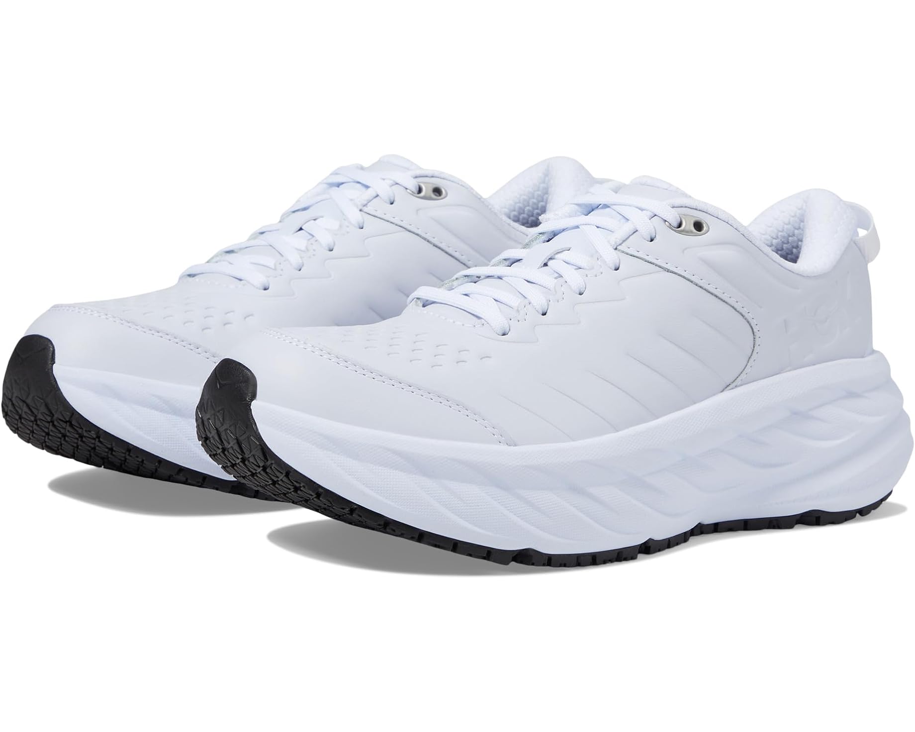 (取寄) ホカオネオネ レディース ボンダイ スリップ レジスタント Hoka women Bondi Slip Resistant White｜ジェットラグ店