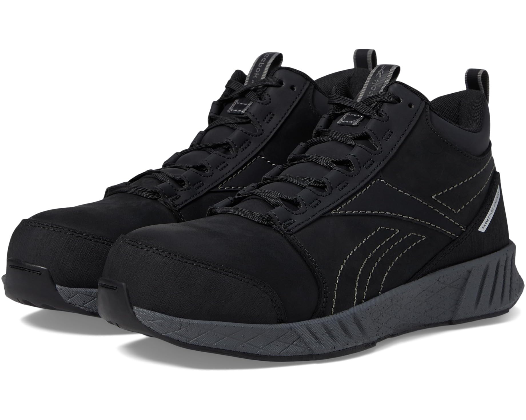 (取寄) リーボック ワーク メンズ フュージョン フォーミダブル ワーク ミッド カット コンポジット トゥ SD 10 Reebok Work men Fusion Formidable Work Mid Cut Composite Toe SD 10 Black/Grey｜ジェットラグ店