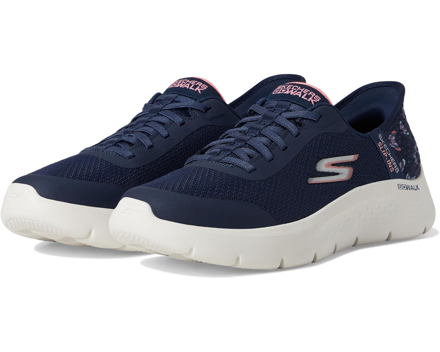 (取寄) スケッチャーズ パフォーマンス レディース ゴー ウォーク フレックス EVA ハンズ フリー スリップ-インス SKECHERS Performance women Go Walk Flex Eva Hands Free Slip-Ins Navy/Pink｜ジェットラグ店