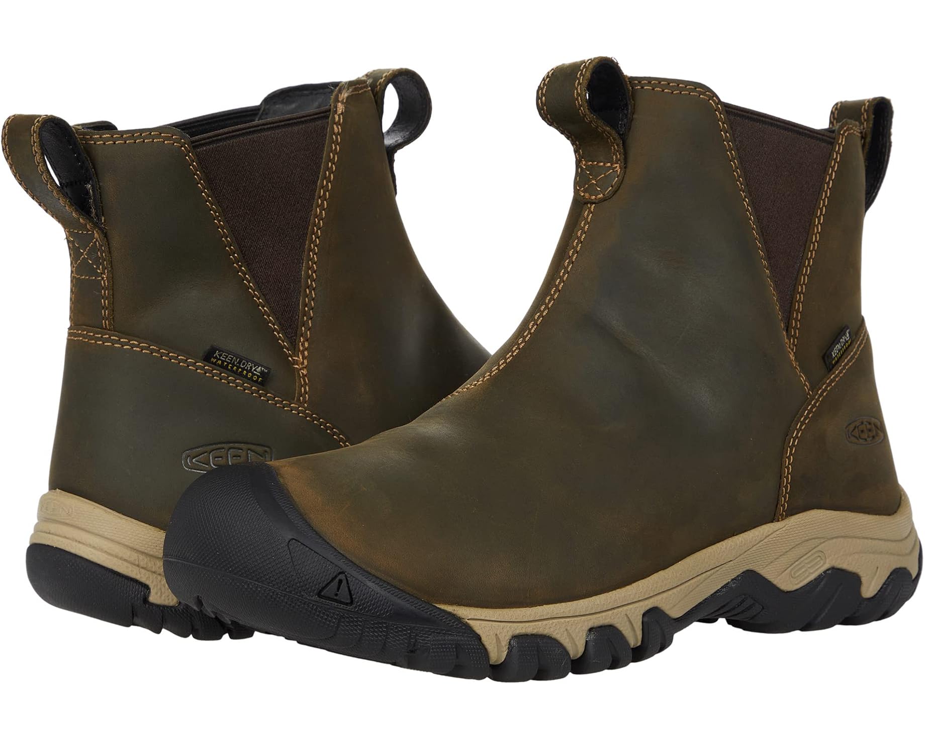 (取寄) キーン レディース グレタ チェルシー Wp KEEN women Greta Chelsea WP Olive/Timberwolf｜ジェットラグ店