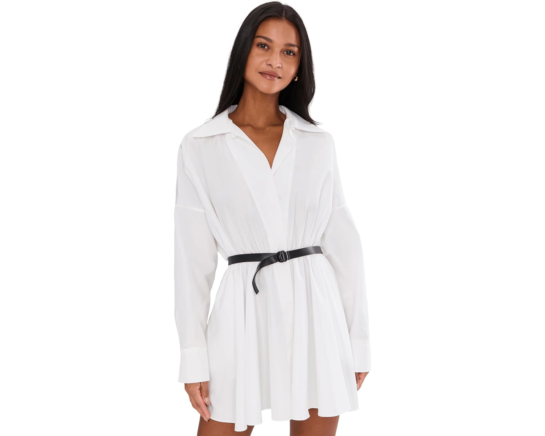 (取寄) ノーマ カマリ レディース スーパー オーバーサイズ Bf NK シャツ フレアード ミニ ドレス Norma Kamali women Super Oversized Bf Nk Shirt Flared Mini Dress Snow White|ジェットラグ店