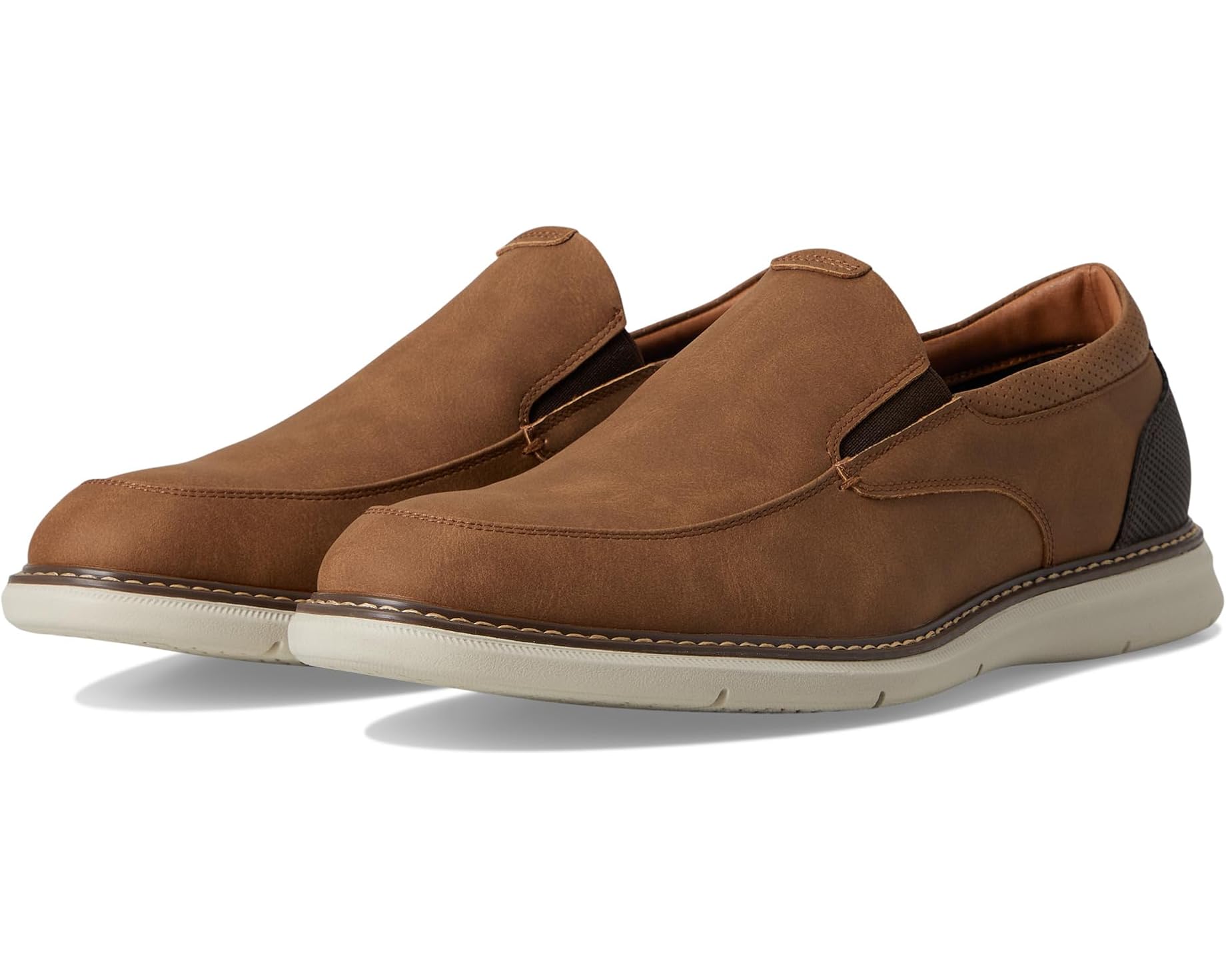 (取寄) ナン ブッシュ メンズ チェイス モカシン トゥ スリッポン ライトウェイト コンテンポラリー ローファー Nunn Bush men Chase Moccasin Toe Slip-On Lightweight Contemporary Loafer Cognac Multi｜ジェットラグ店