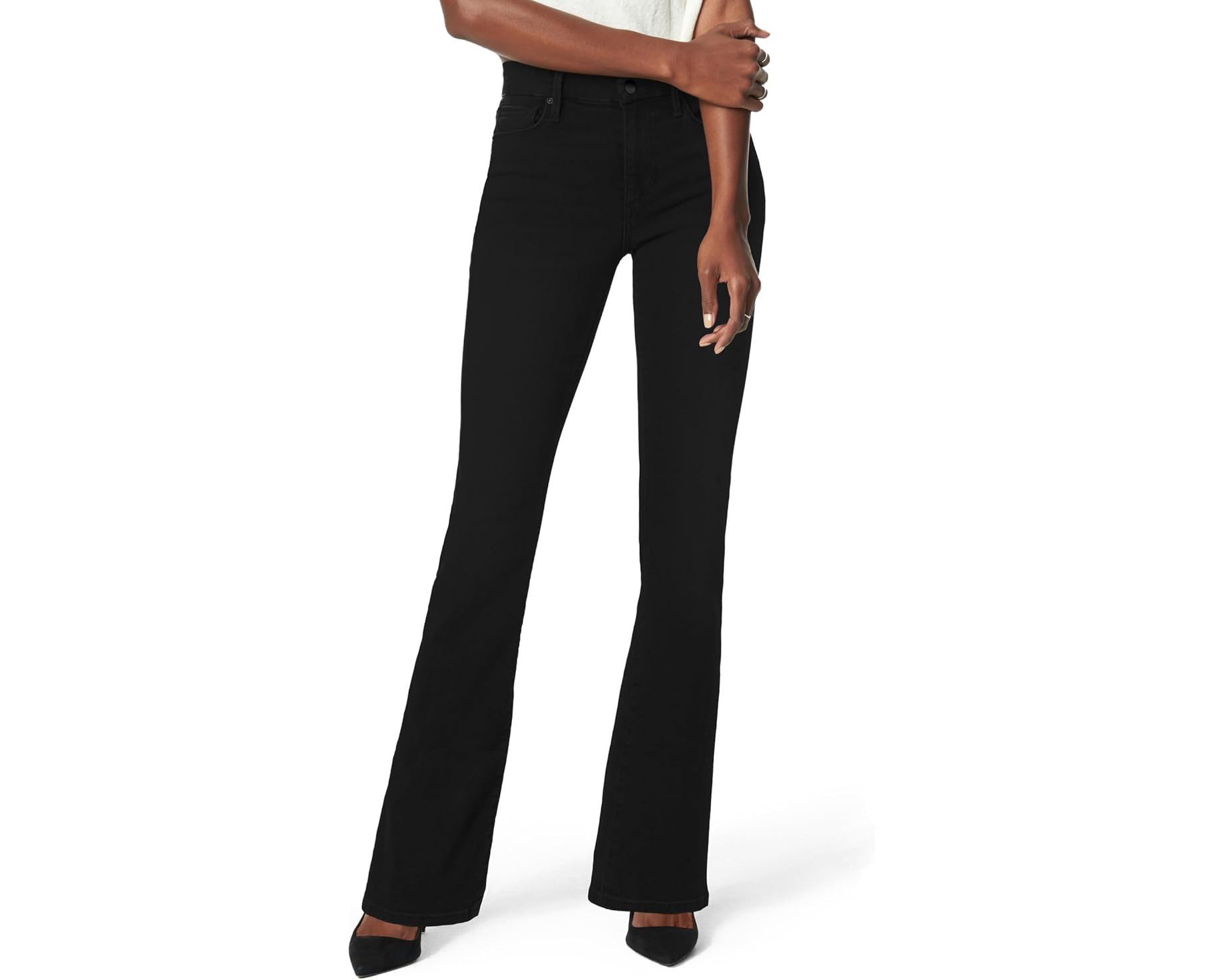 (取寄) レディース ピティート ザ プロヴォケーター ブーツカット Joe's Jeans women Petite The Provocateur Bootcut Black｜ジェットラグ店