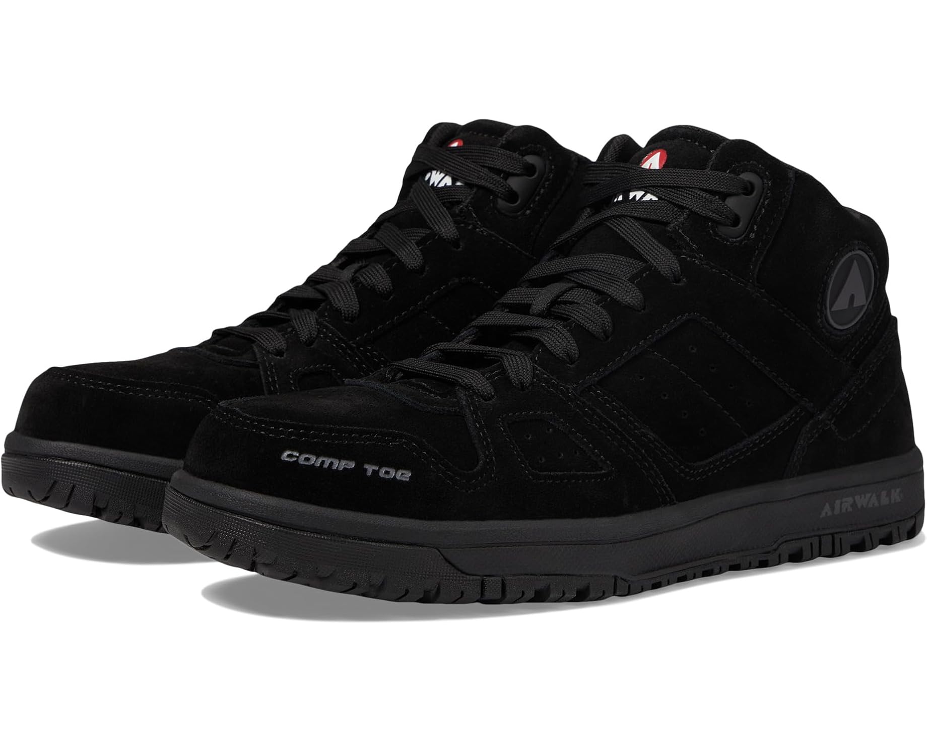 (取寄) エアウォークワーク メンズ モンゴ ミッド コンプ トゥ エー SR Airwalk Work men Mongo Mid Comp Toe EH SR Black｜ジェットラグ店
