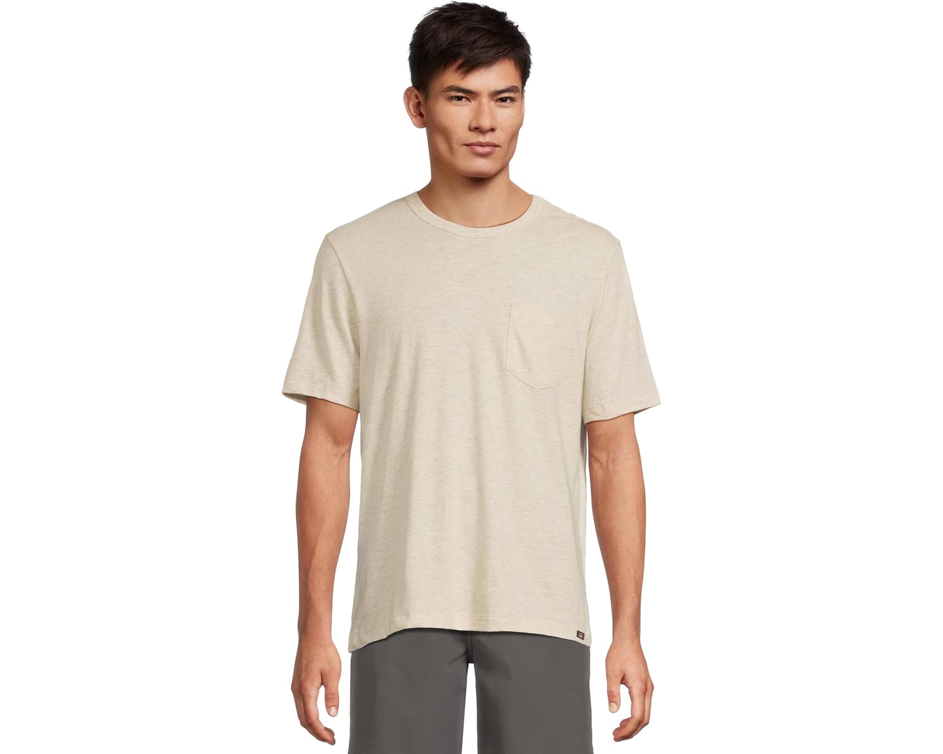 (取寄) ファリティ メンズ サンウォッシュド ポケット ティー Faherty men Sunwashed Pocket Tee Island Dune Heather|ジェットラグ店