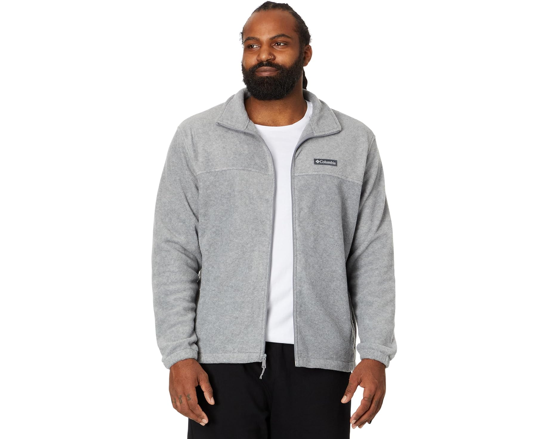 (取寄) コロンビア メンズ ビッグ トール スティーンズ マウンテン フル ジップ 2.0 ジャケット Columbia men Big &amp; Tall Steens Mountain Full Zip 2.0 Jacket Light Grey Heather｜ジェットラグ店 16,965円