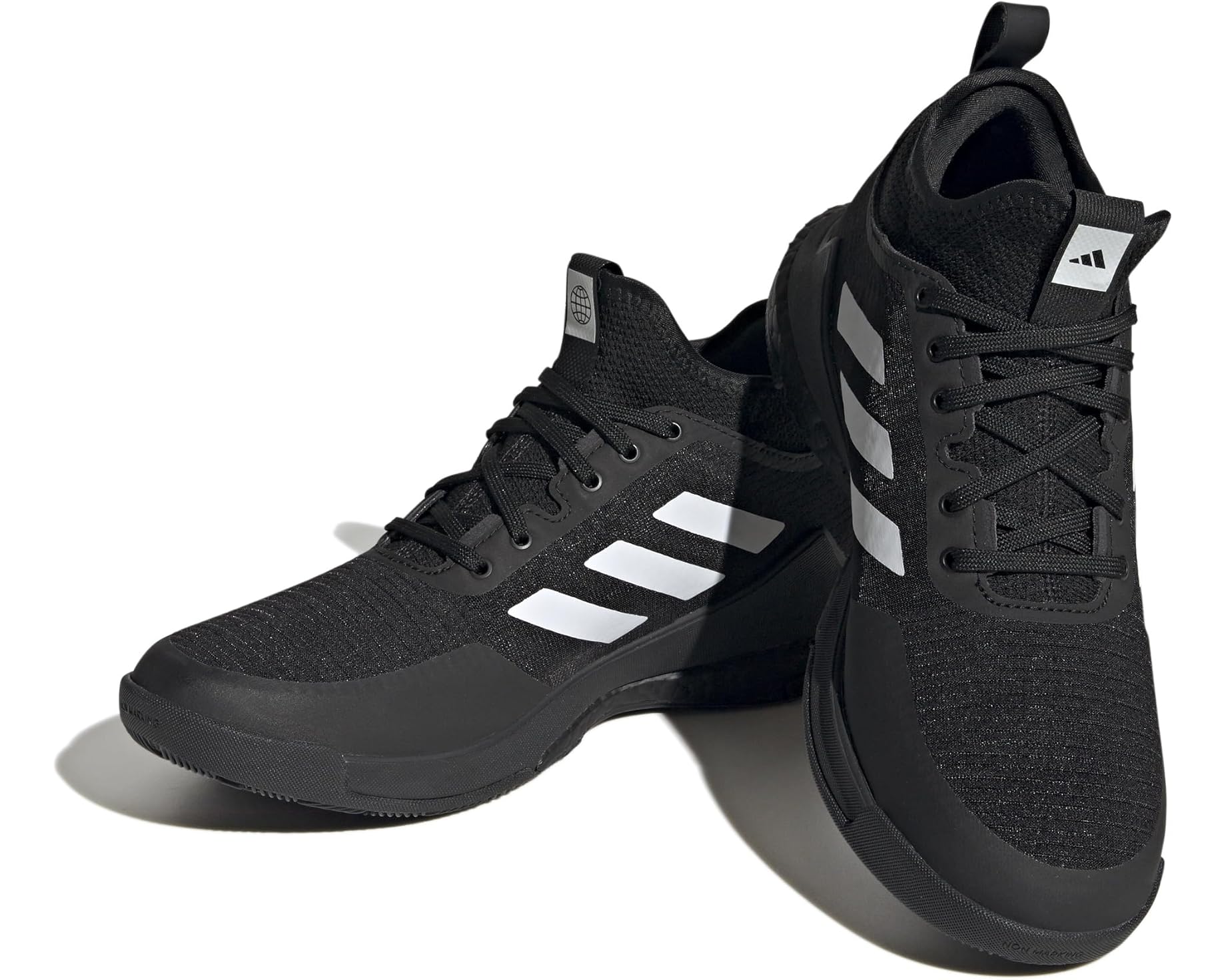 (取寄) アディダス レディース クレイジーフライト ミッド バレーボール シューズ adidas women Crazyflight Mid Volleyball Shoes Black/White/Carbon｜ジェットラグ店