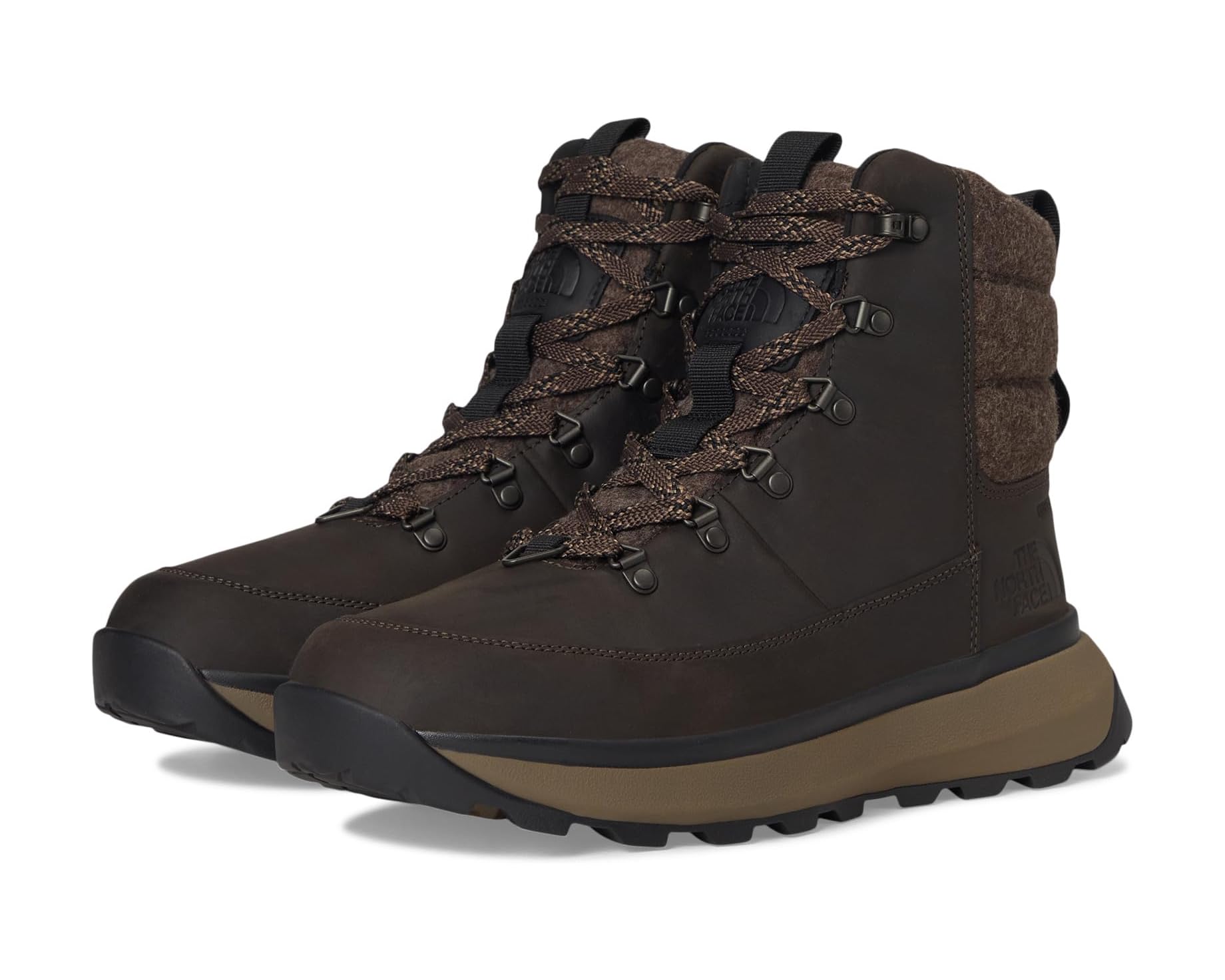 (取寄) ノースフェイス メンズ ベルゲン レザー Wp The North Face men Bergen Leather WP Demitasse Brown/TNF Black｜ジェットラグ店 34,840円