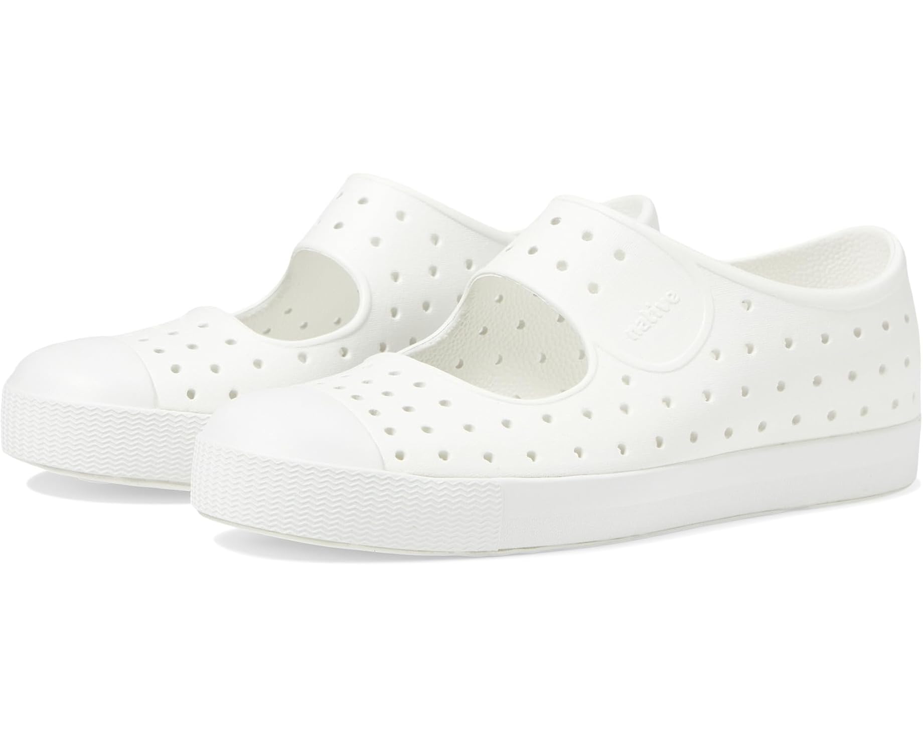 (取寄) ネイティブシューズ キッズ ジェファーソン ジュニパー (リトル キッド) Native Shoes kids Jefferson Juniper (Little Kid) Shell White/Shell White｜ジェットラグ店