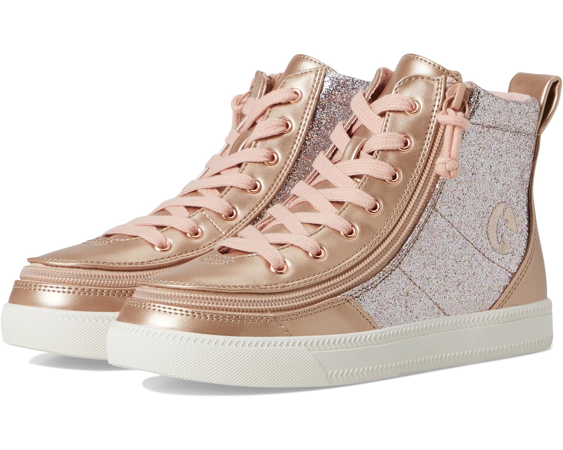 (取寄) ビリー フットウェア キッズ クラシック レース ハイ (リトル キッド/ビッグ キッド) BILLY Footwear kids Classic Lace High (Little Kid/Big Kid) Rose Gold Unicorn｜ジェットラグ店