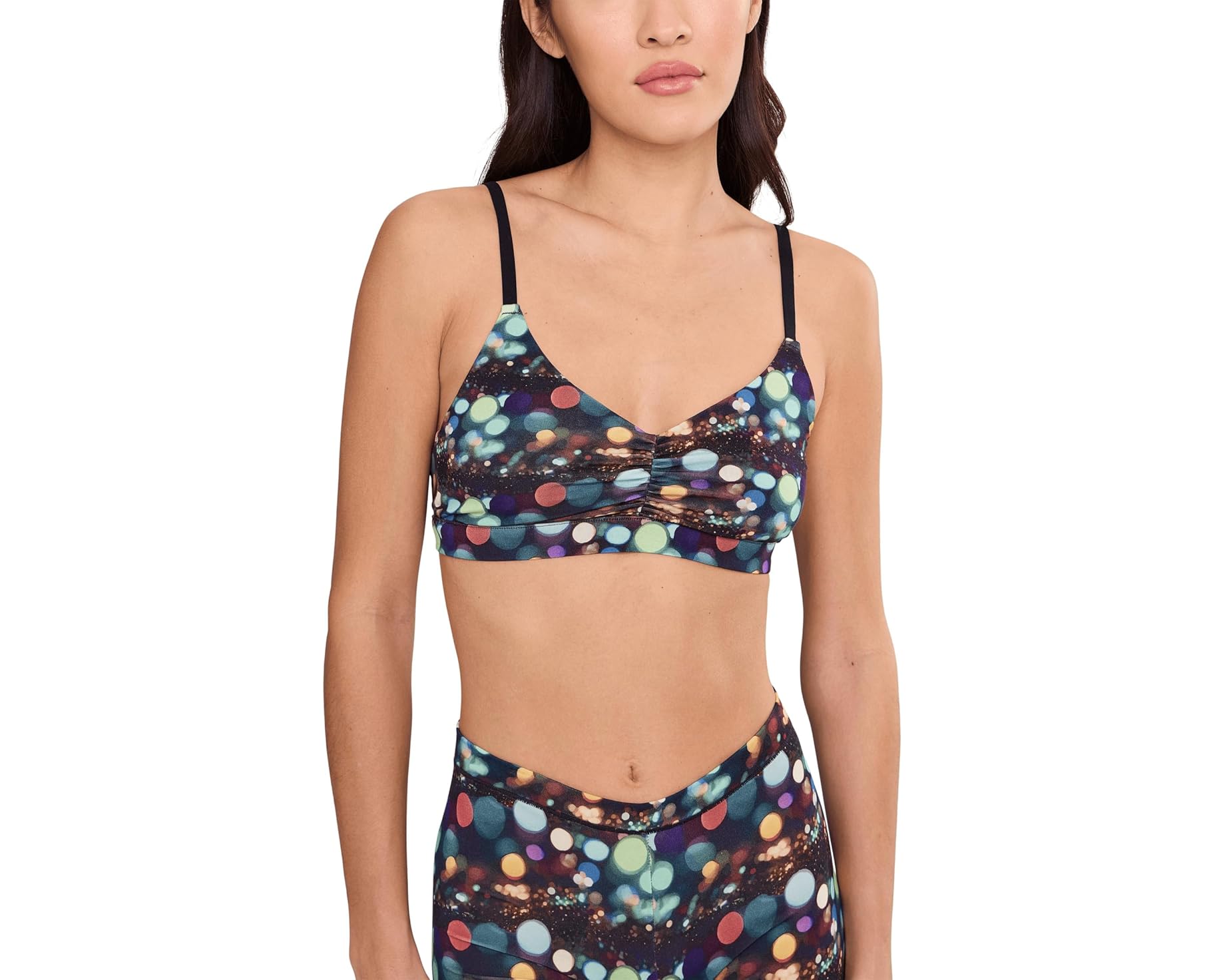 (取寄) ミーアンディーズ レディース フィール フリー ルーシュド ブラレット MeUndies women Feel Free Ruched Bralette Party Girl｜ジェットラグ店