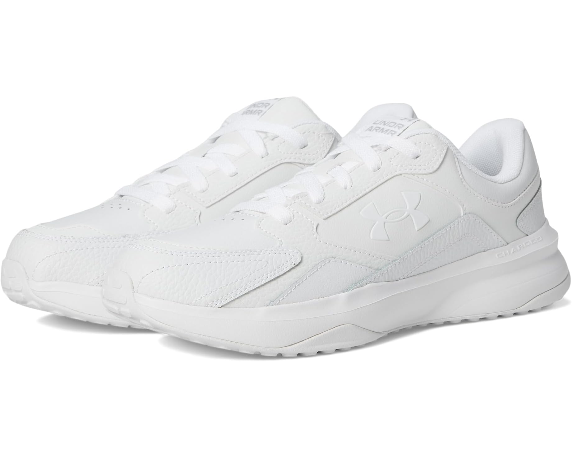(取寄) アンダーアーマー メンズ エッジ レザー Under Armour men Edge Leather White/White/Halo Gray｜ジェットラグ店