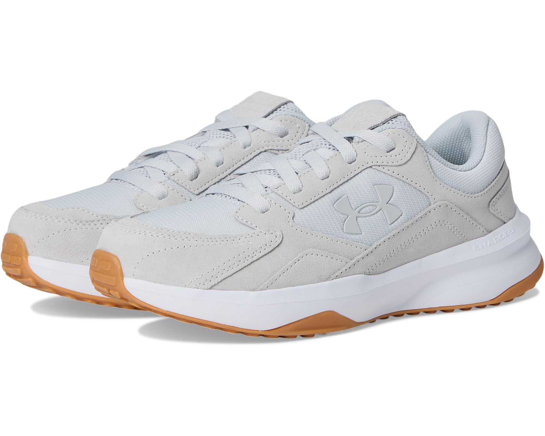(取寄) アンダーアーマー レディース エッジ スエード Under Armour women Edge Suede Halo Gray/White/Halo Gray|ジェットラグ店