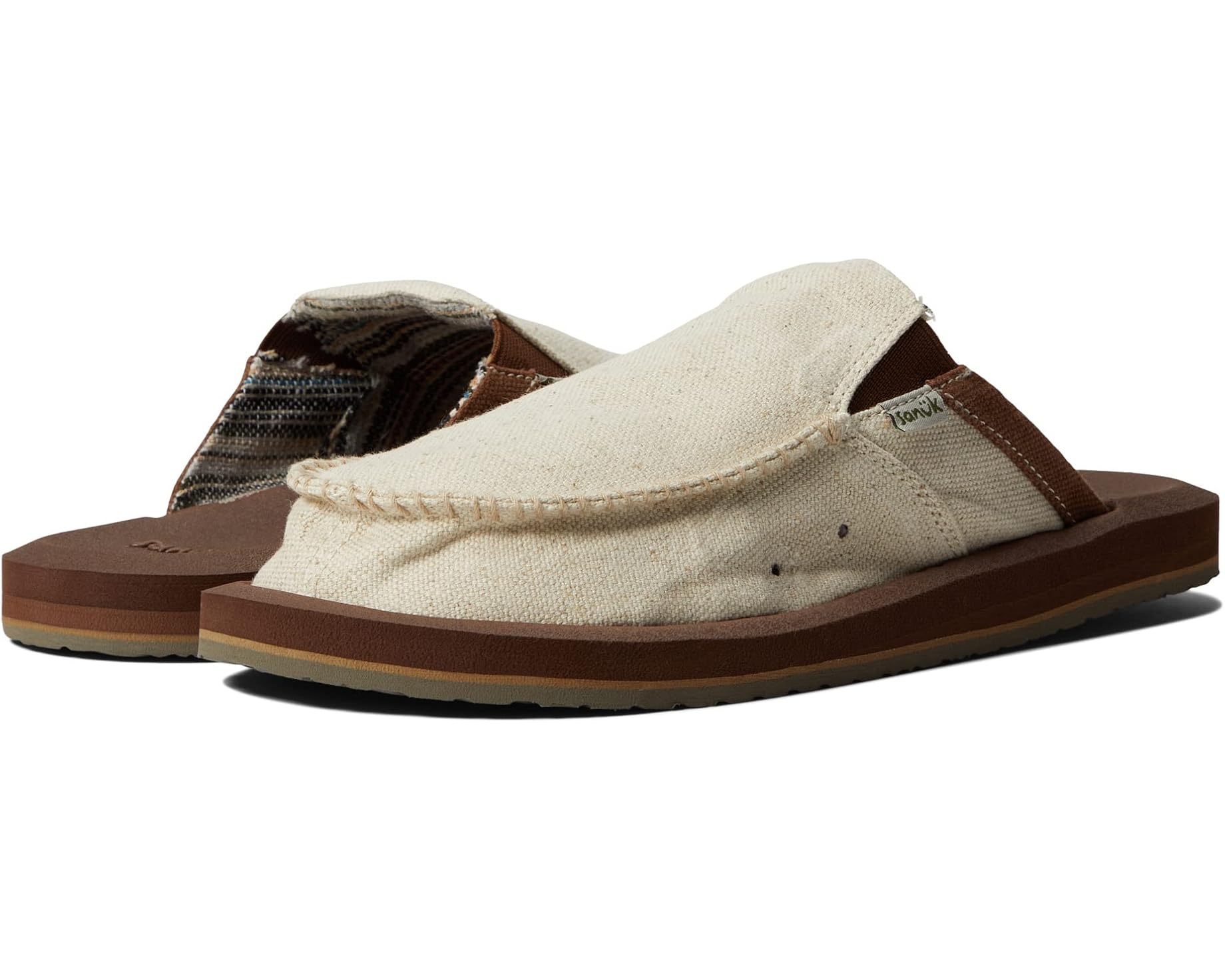 (取寄) サヌーク メンズ ユー ゴット マイ バック ソフト トップ ヘンプ Sanuk men You Got My Back Soft Top Hemp Natural|ジェットラグ店